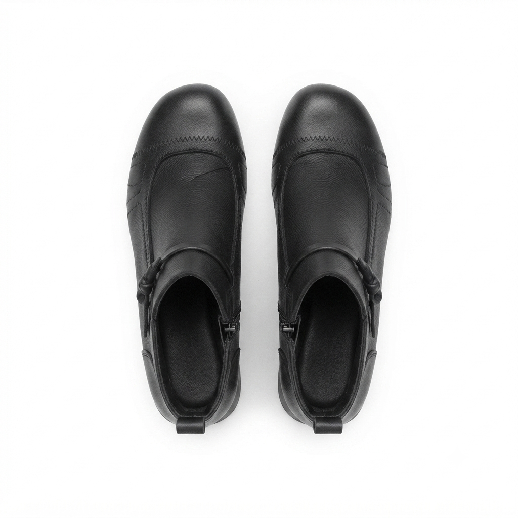 Hyde Leather Comfort Ankle Zip Boots