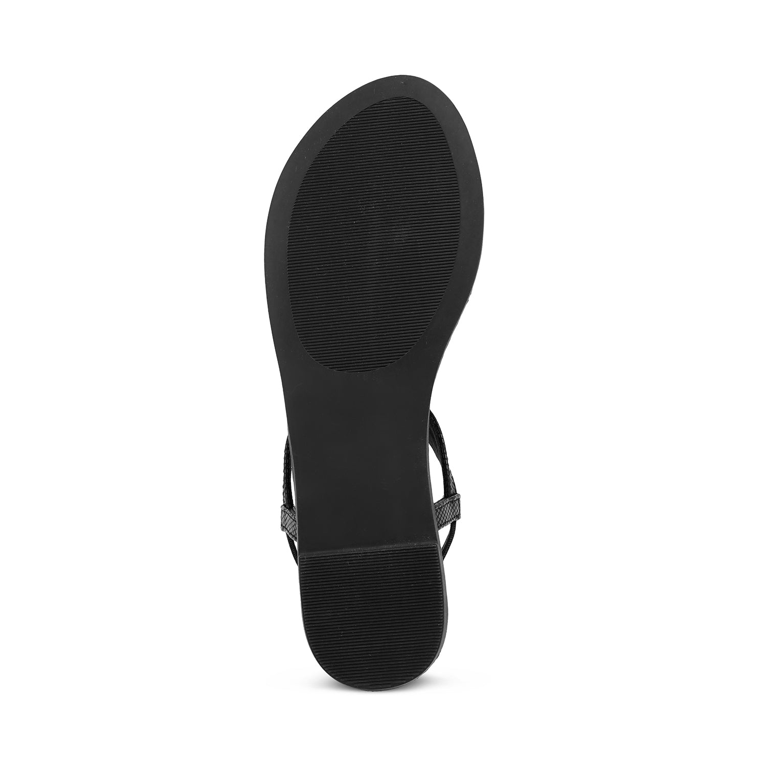 Diana Metallic Back Elastic Flat Sandals - The Heels India