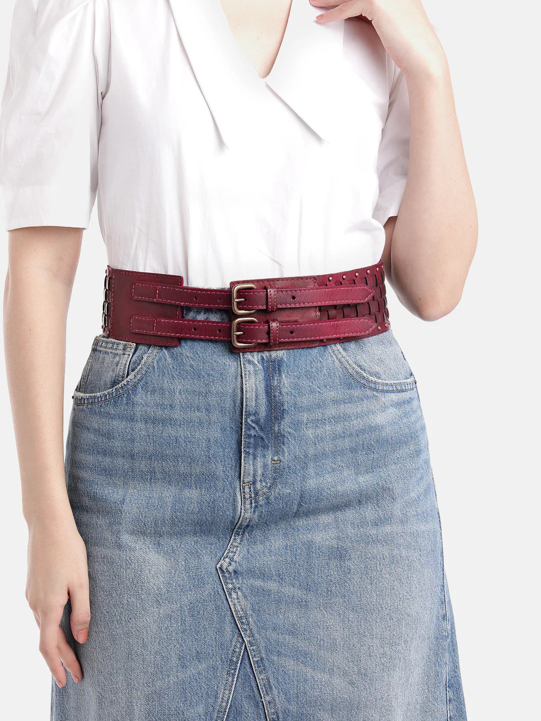 Bordo Womens Genuine Leather Belt