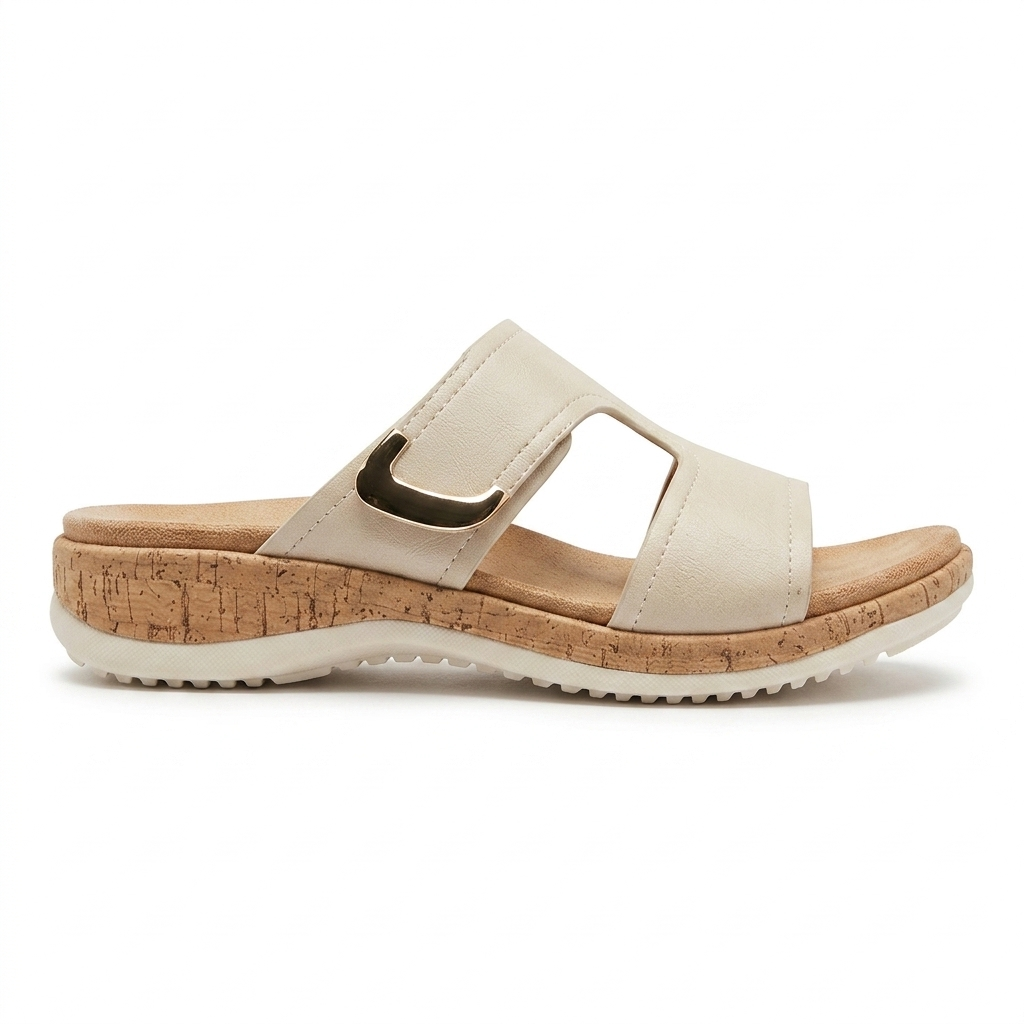 Belinda Comfort Slippers – Cushioned Velcro Strap