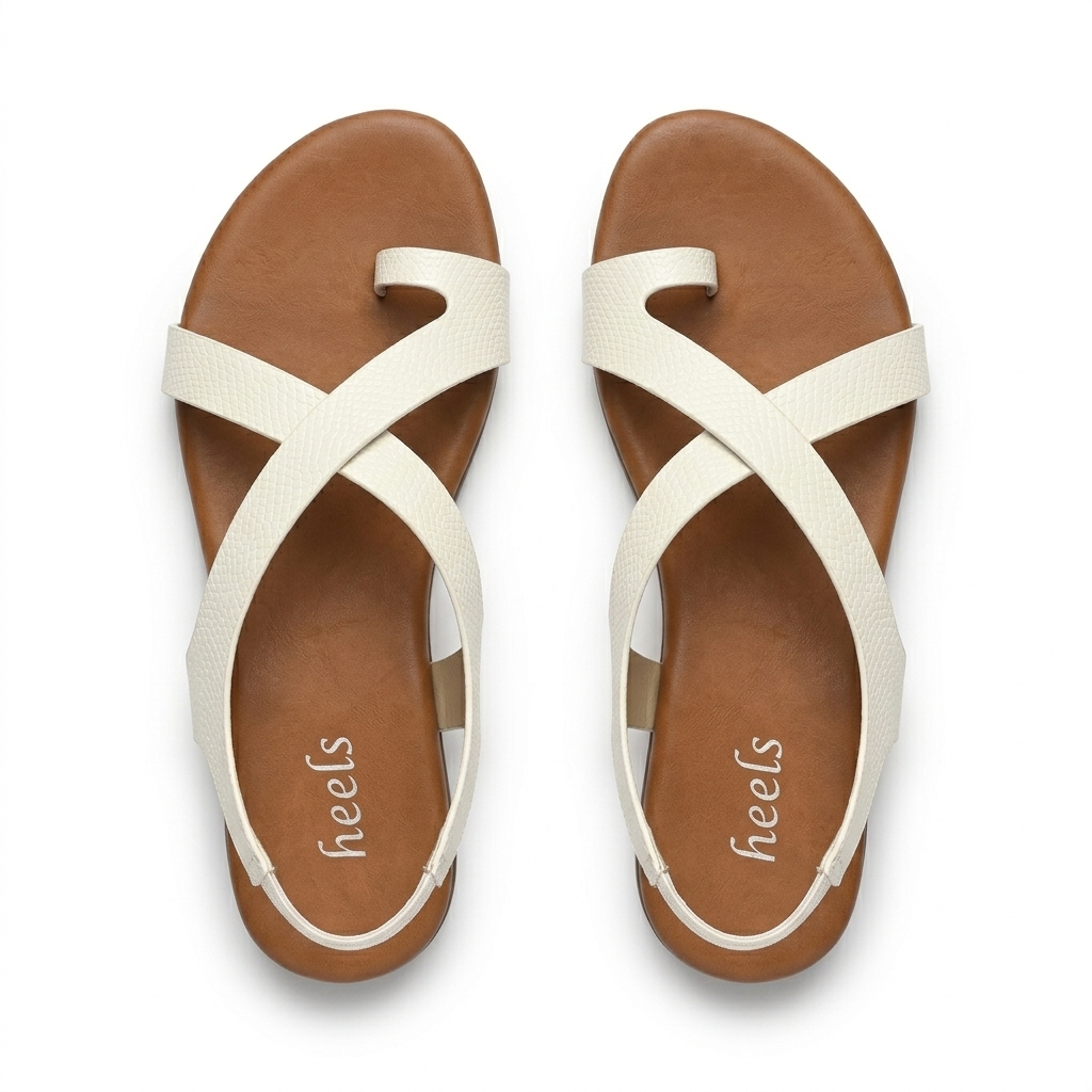 Bonita Cushioned Comfort Back Elastic Thumb Sandals - The Heels India
