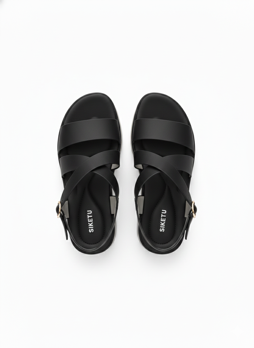 Valencia Cushioned Premium Ankle Strap Sandals - The Heels India