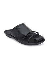 Bravur Black Leather Sliders HT