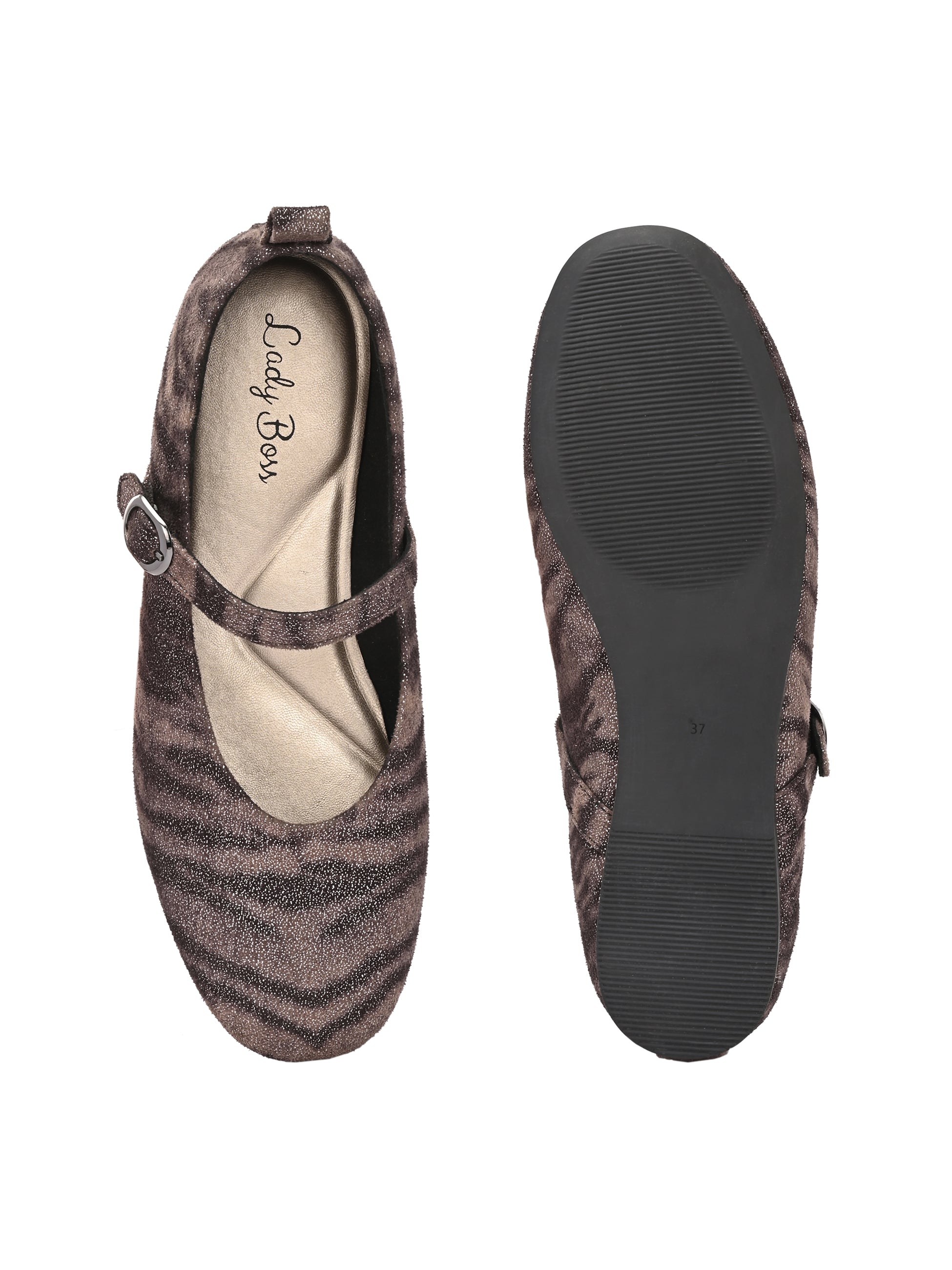 Monterose Leather Flat Mary Janes - The Heels India