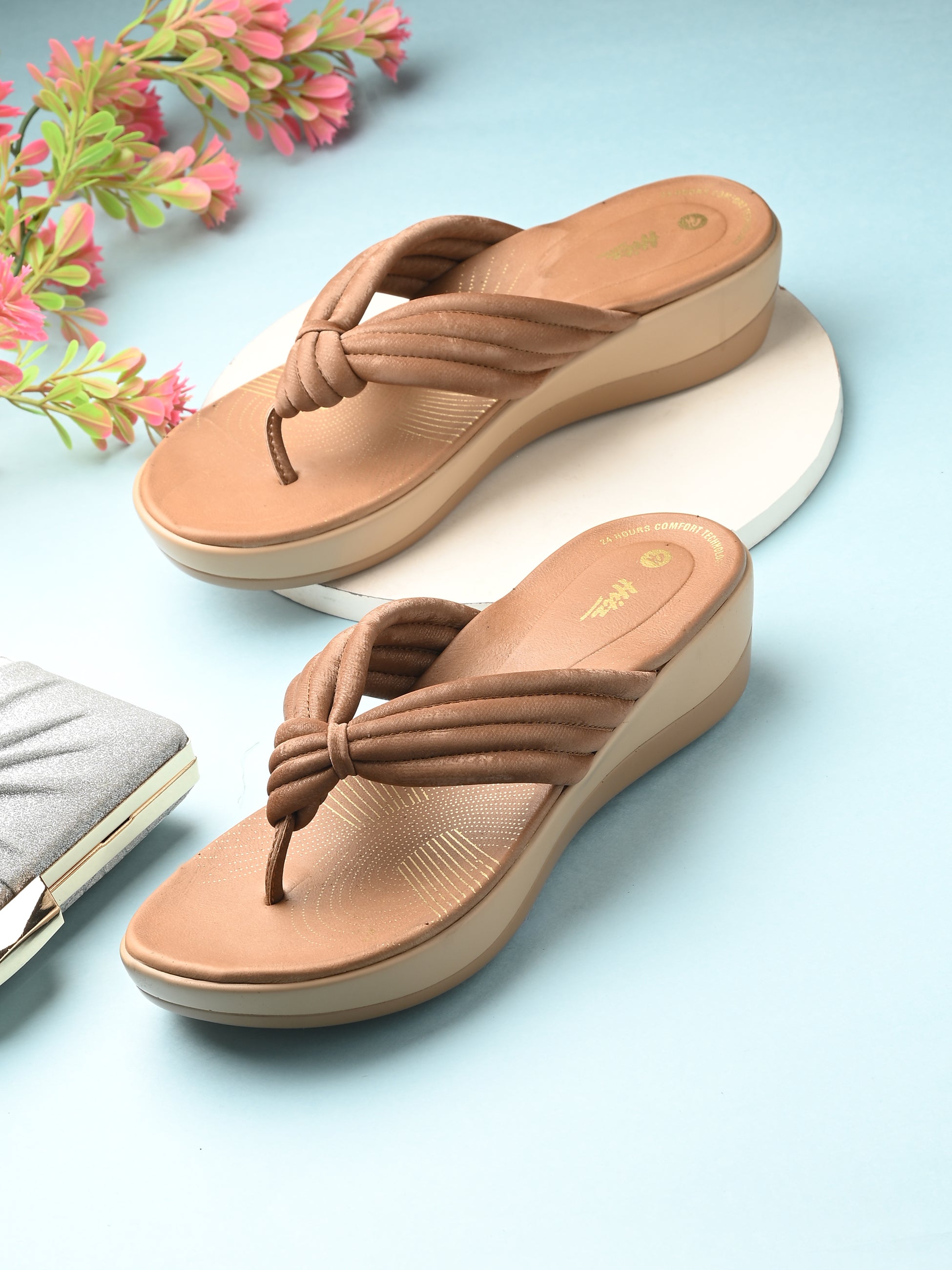 Zerina Knot V Shape Slippers