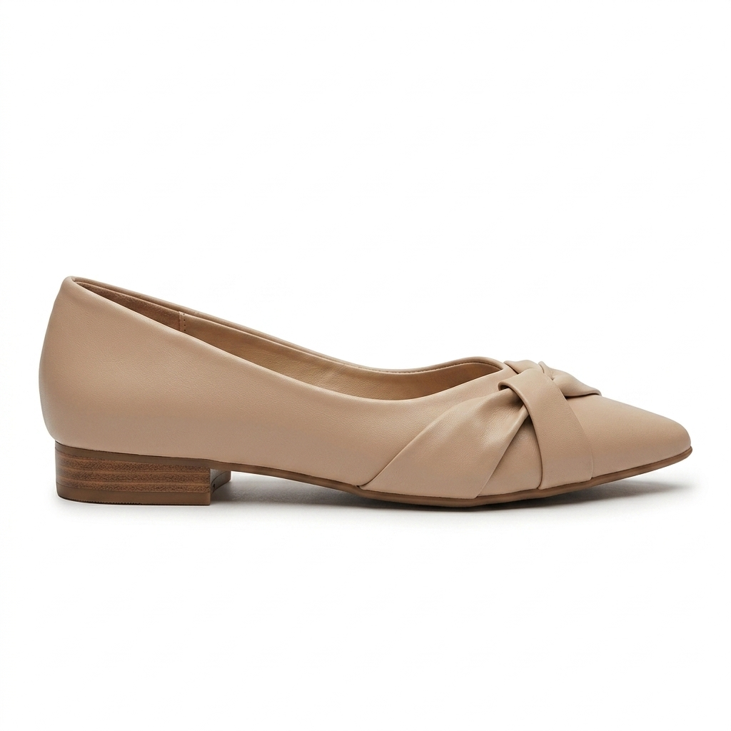 Amelie Swirl Pointed Mid Heel Ballerinas