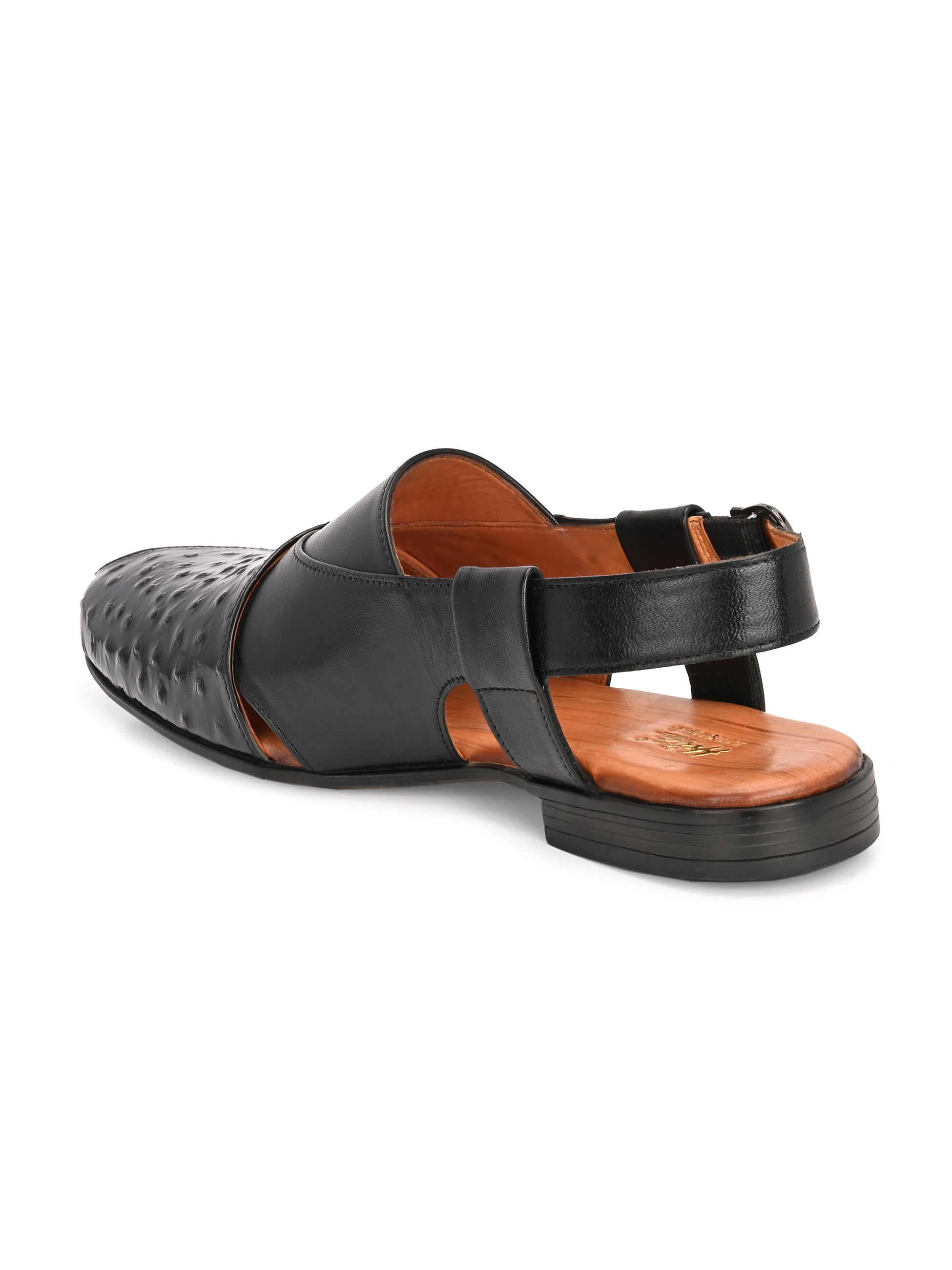 Zafran Ethnic Leather Peshawari Sandals