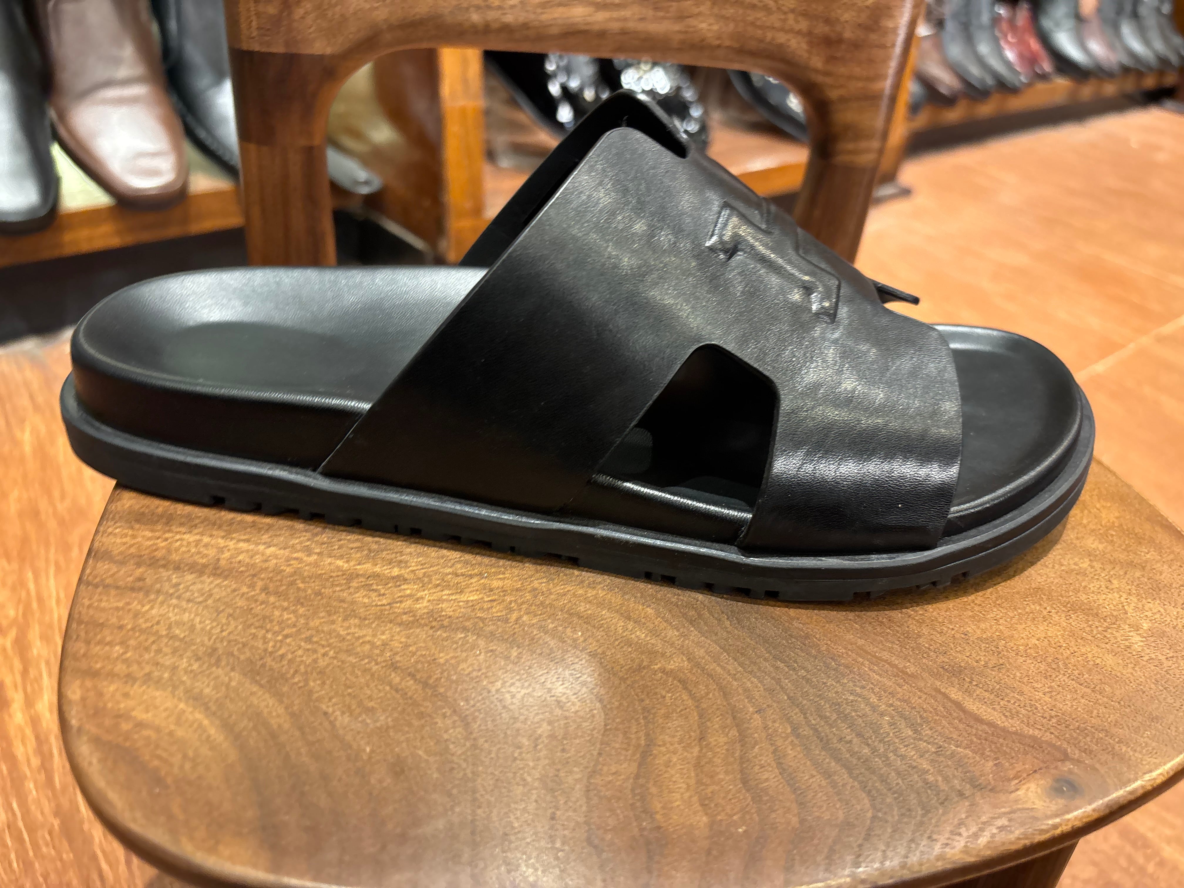 Morgan Premium Leather Sliders