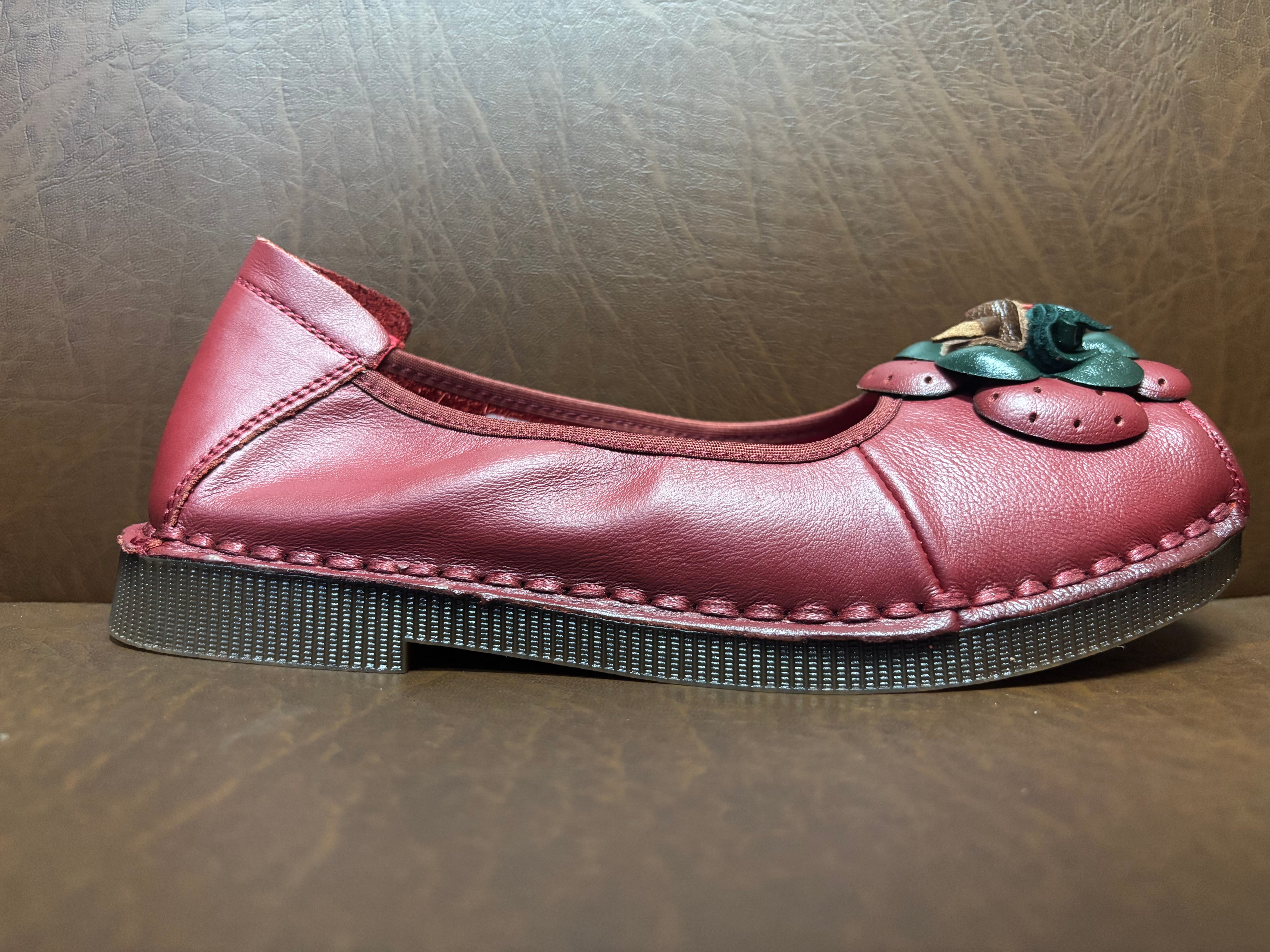 Flora 3.0 Premium Leather Cushioned Ballerinas