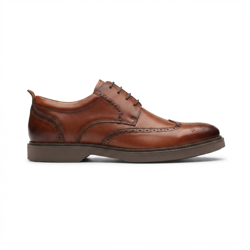 Massimo Premium Leather Lite Formal Lace Up Brogues