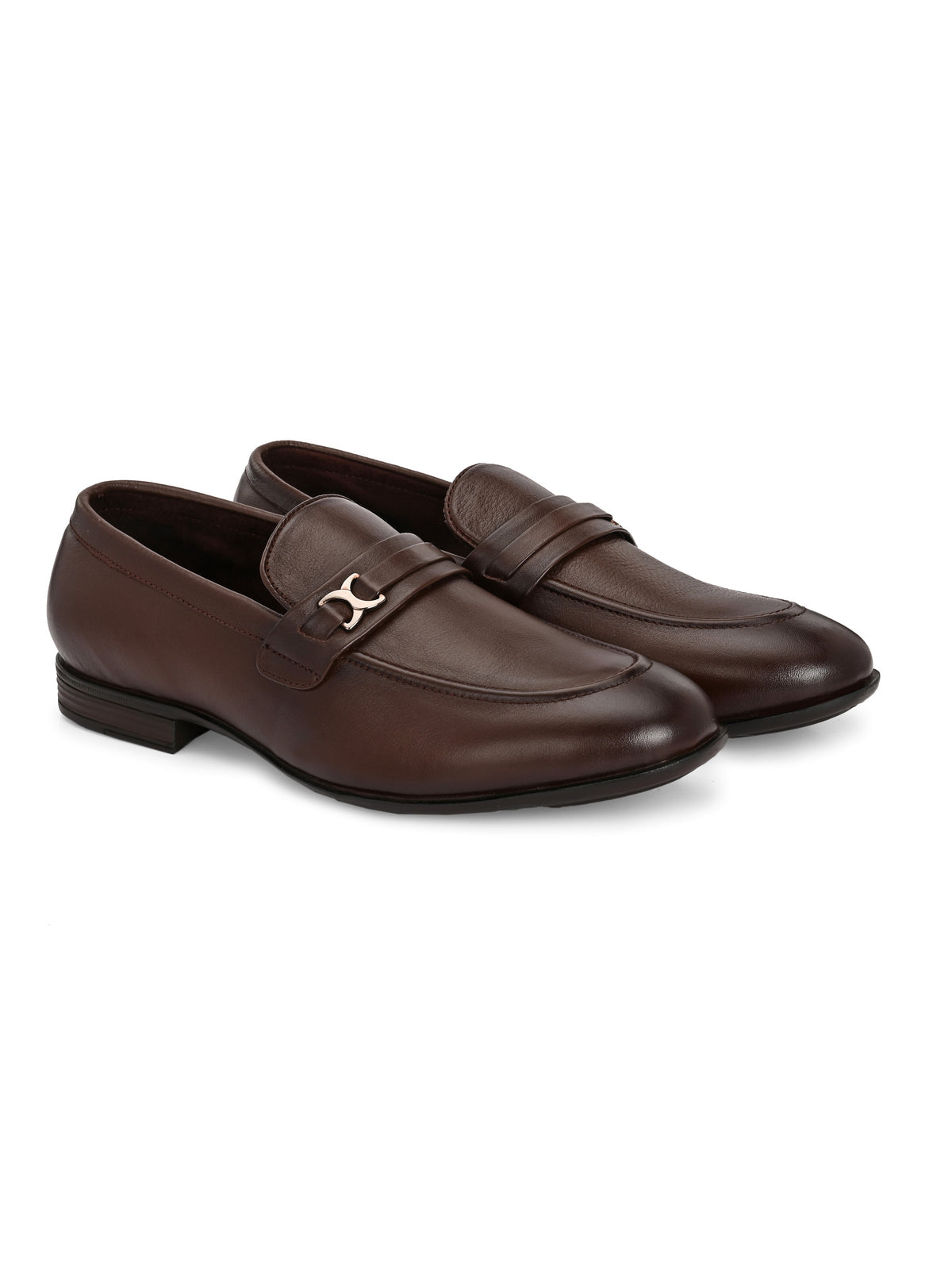 Jaydon Leather Formal Moccasins - The Heels India
