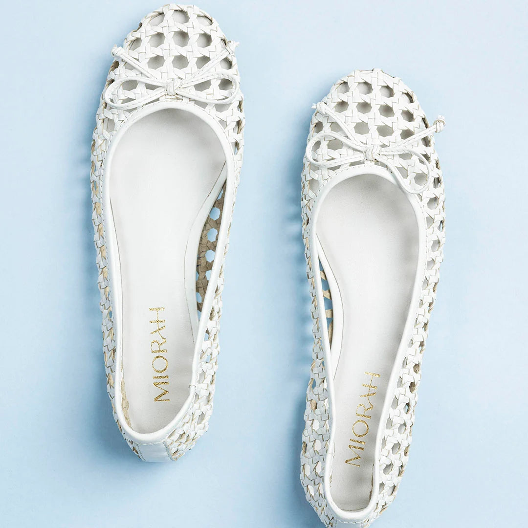 CELIA Premium Leather Weaving Ballerinas
