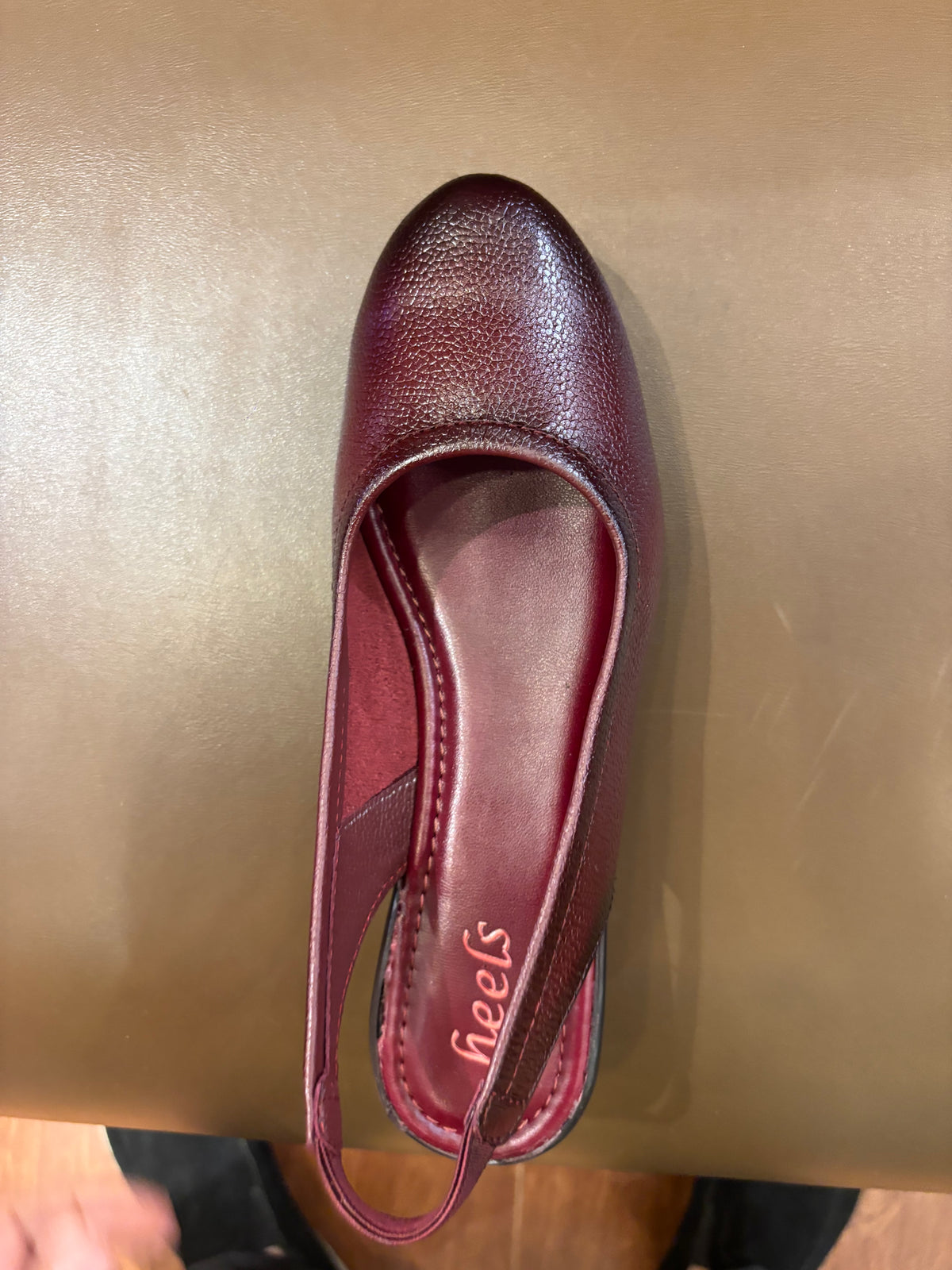 Marcia Leather Slingback Wedge Ballerinas