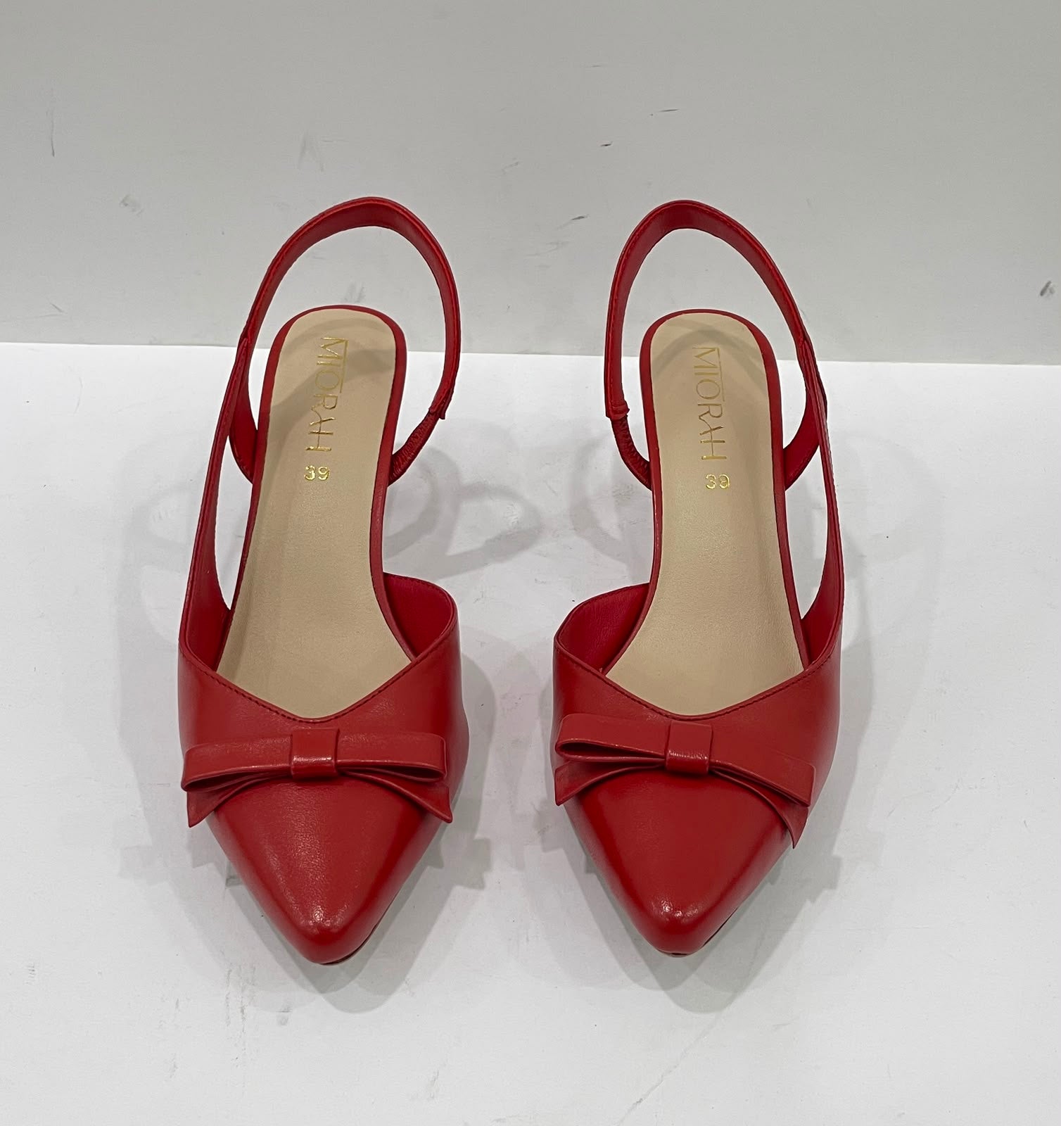 GRACE Premium Leather Slingback Kitten Heels - The Heels India