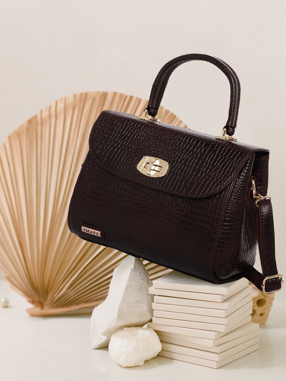 Natalie Leather Handbag - The Heels India