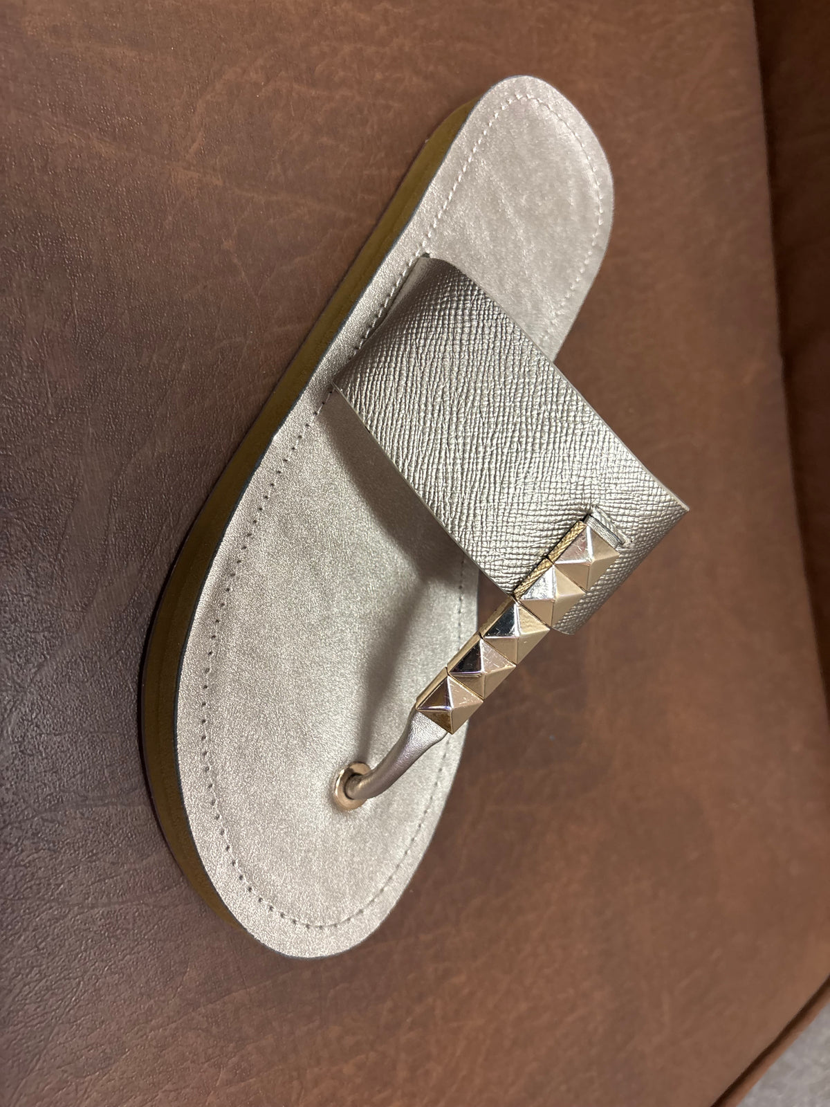 Adele Cushioned Buckle T Strap Slippers