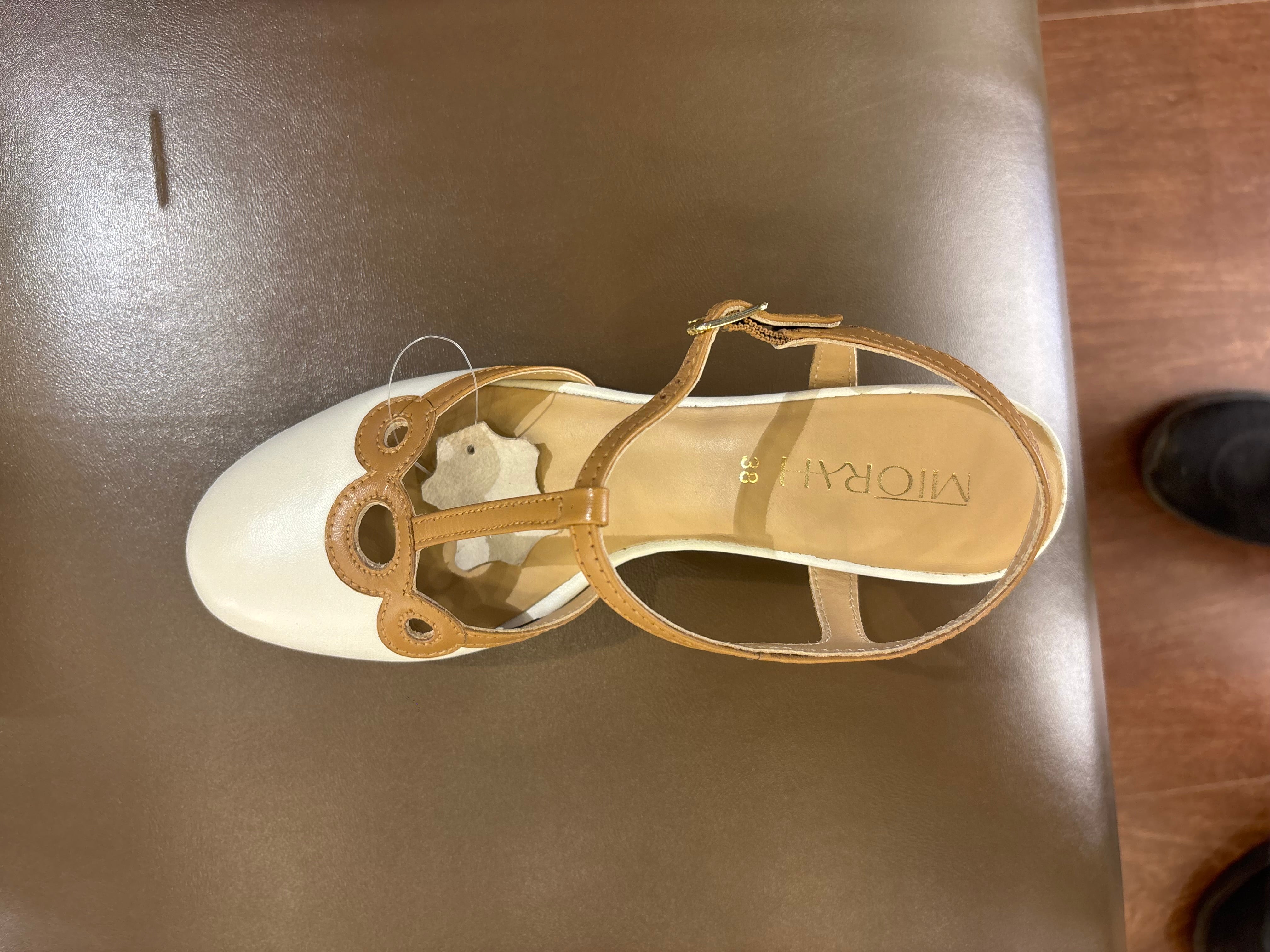 Iris 2.0 Premium Leather Ankle Strap Block Heels