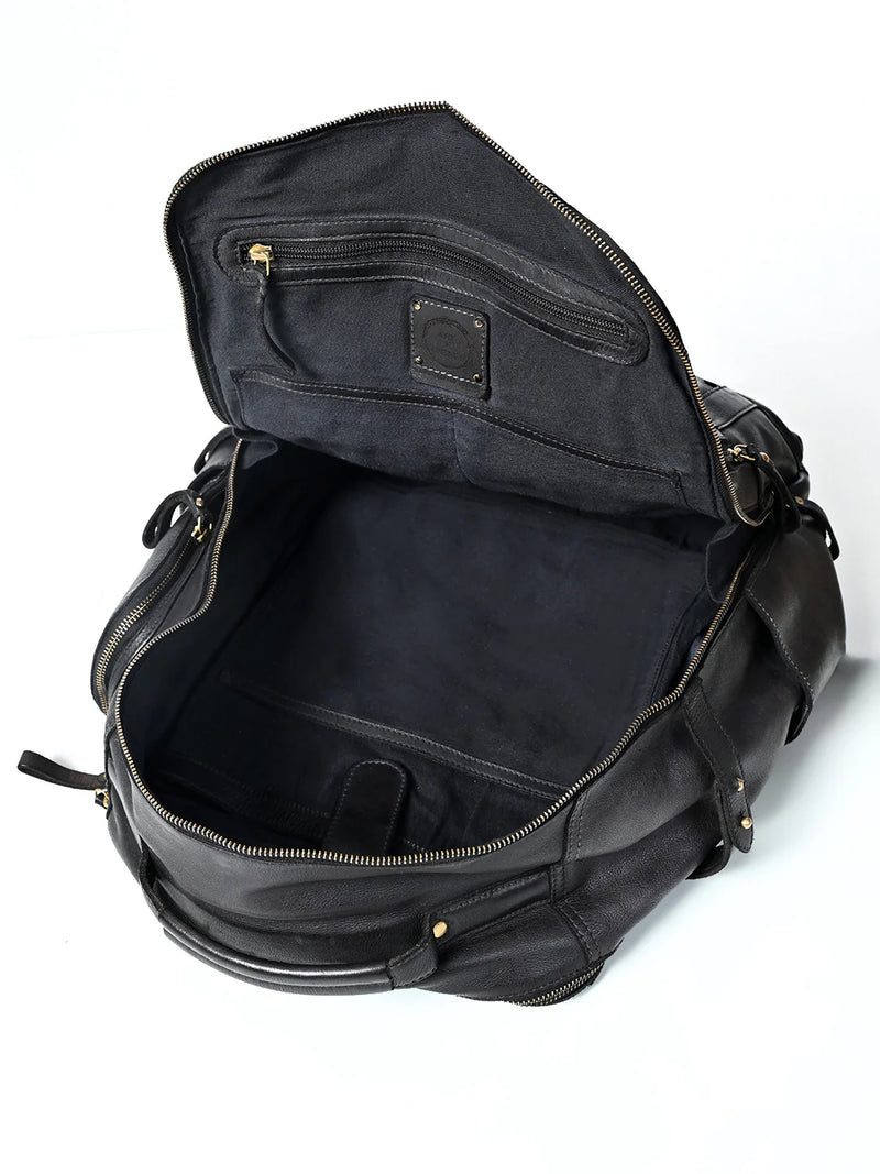 Aristo : Real Leather Black Backpack