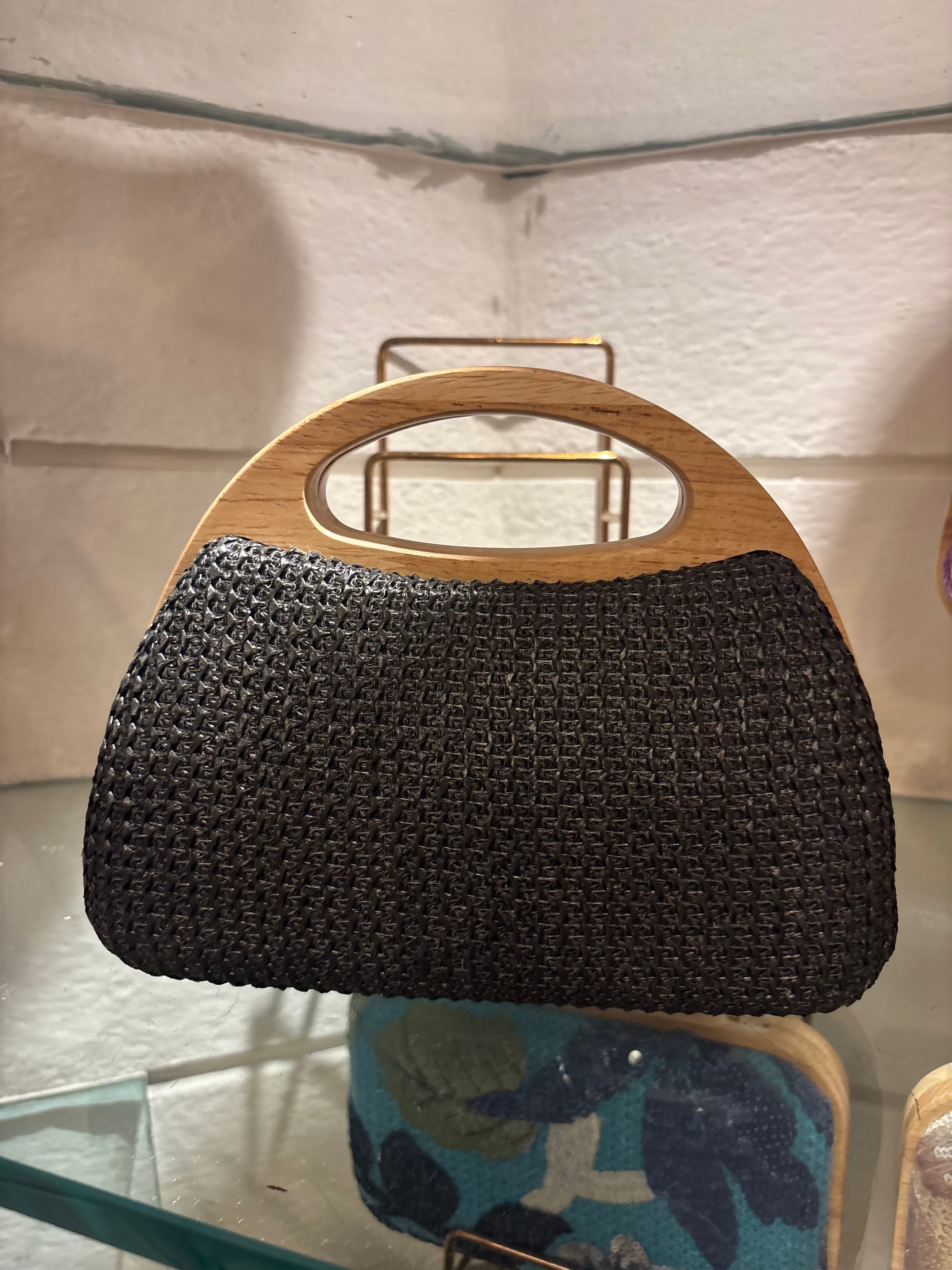 Crochet Wooden Box Sling Bags