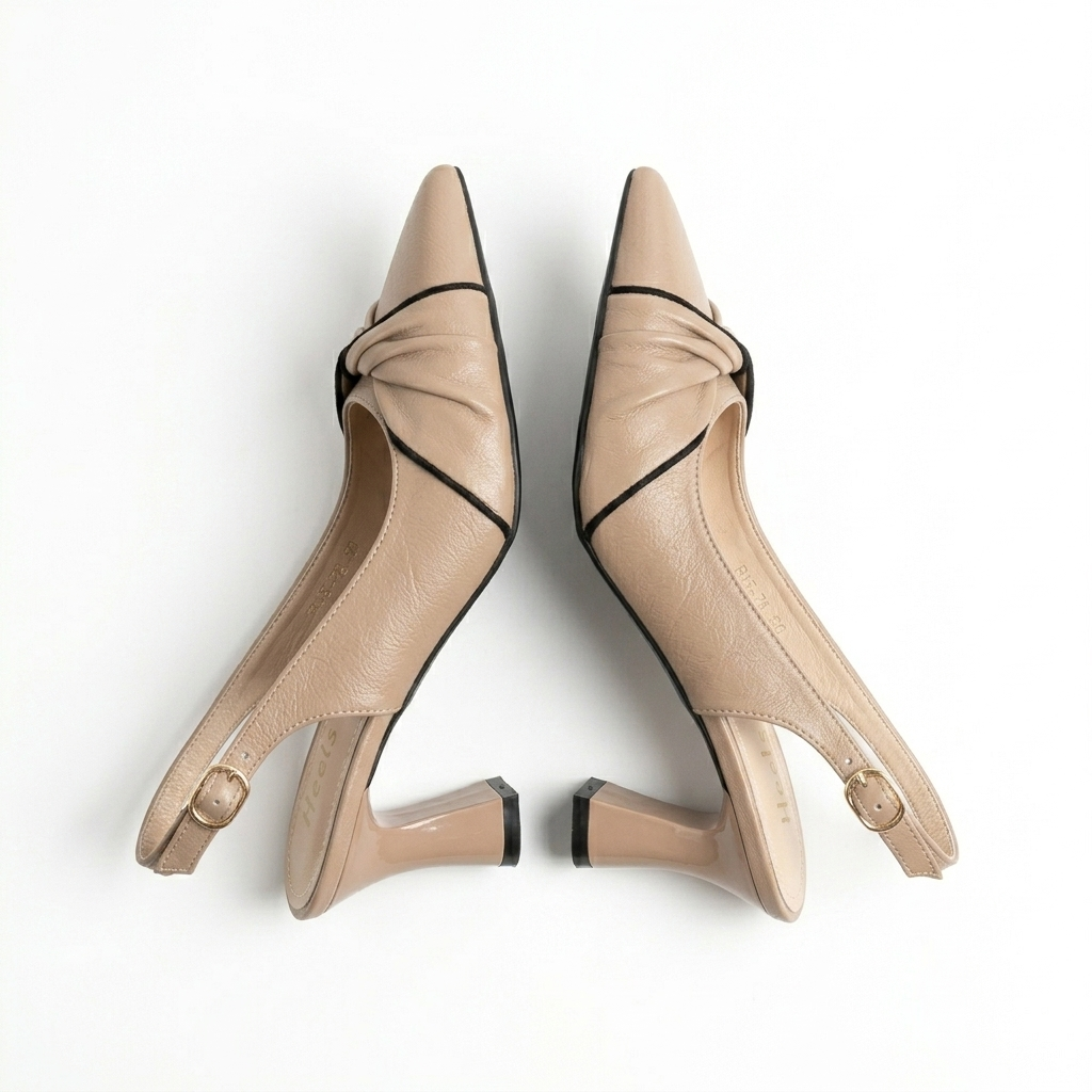 Alba Swirl Slingback Pumps - The Heels India