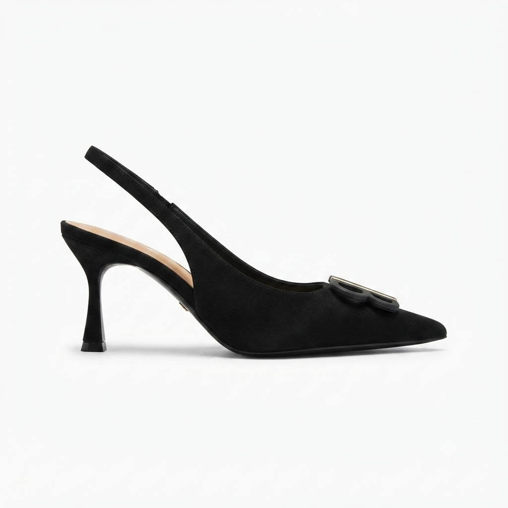 Brie Premium Slingback Kitten Heels