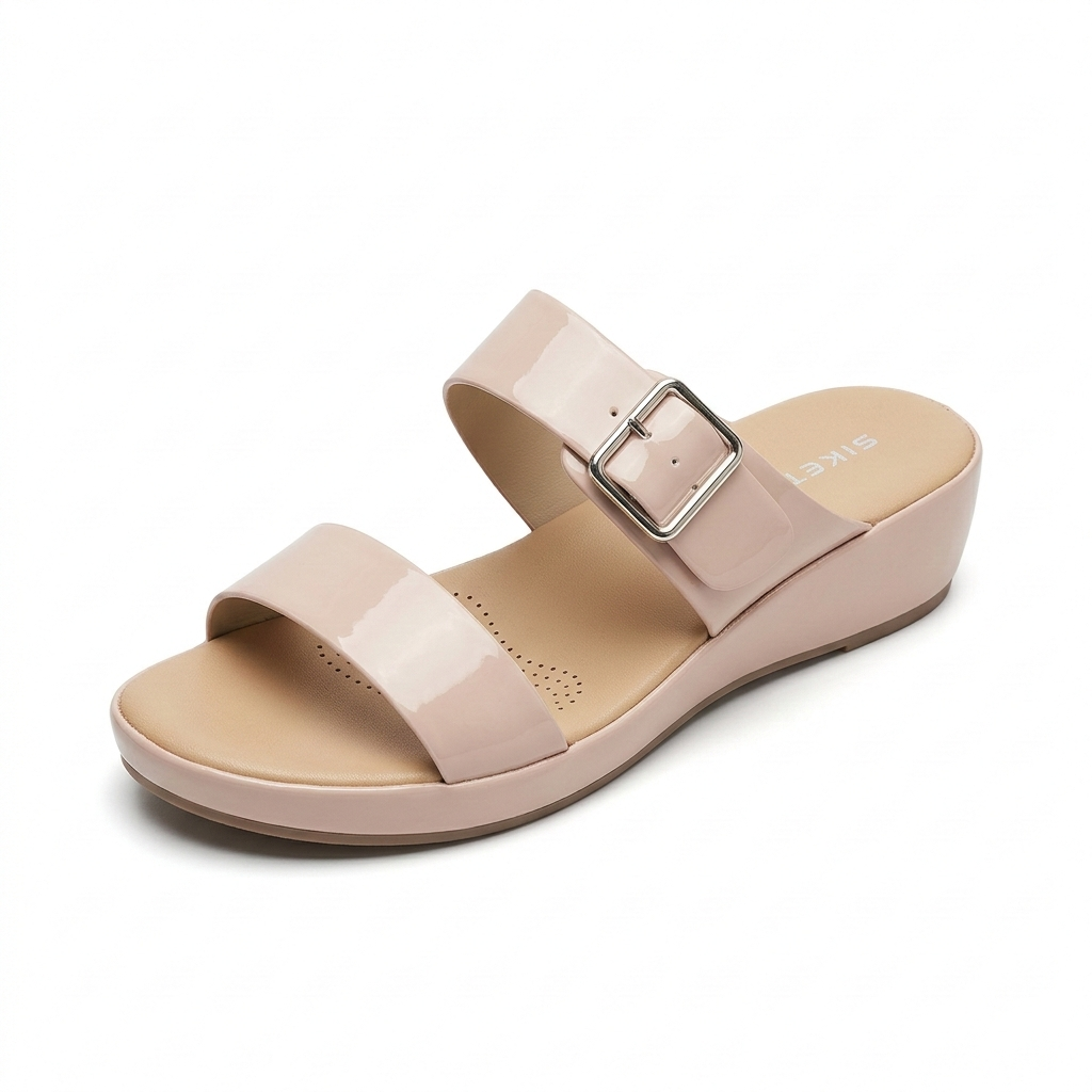 Brie Comfort Buckled Summer Sliders