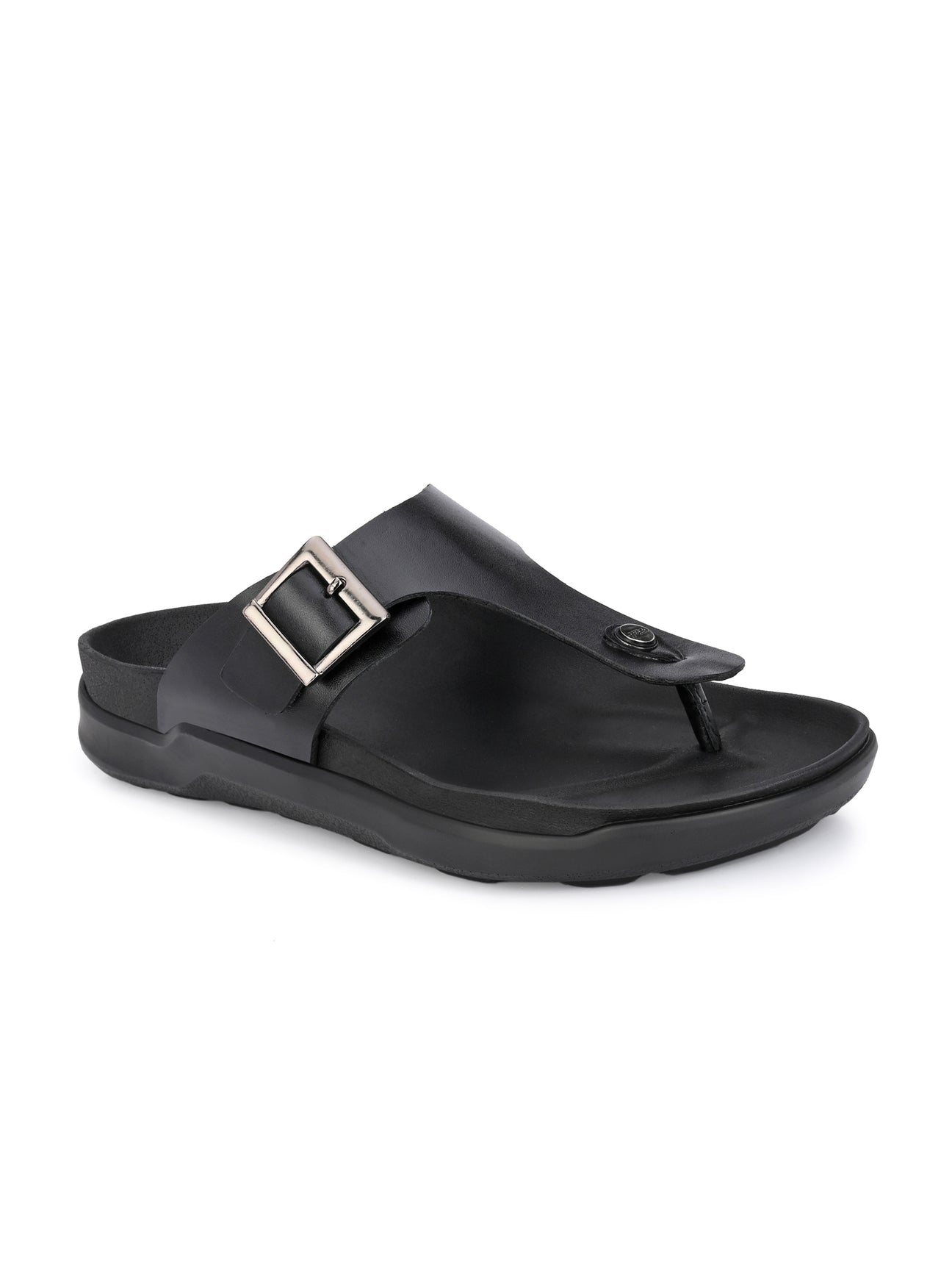 Piquè Leather Cushion Slippers - The Heels India