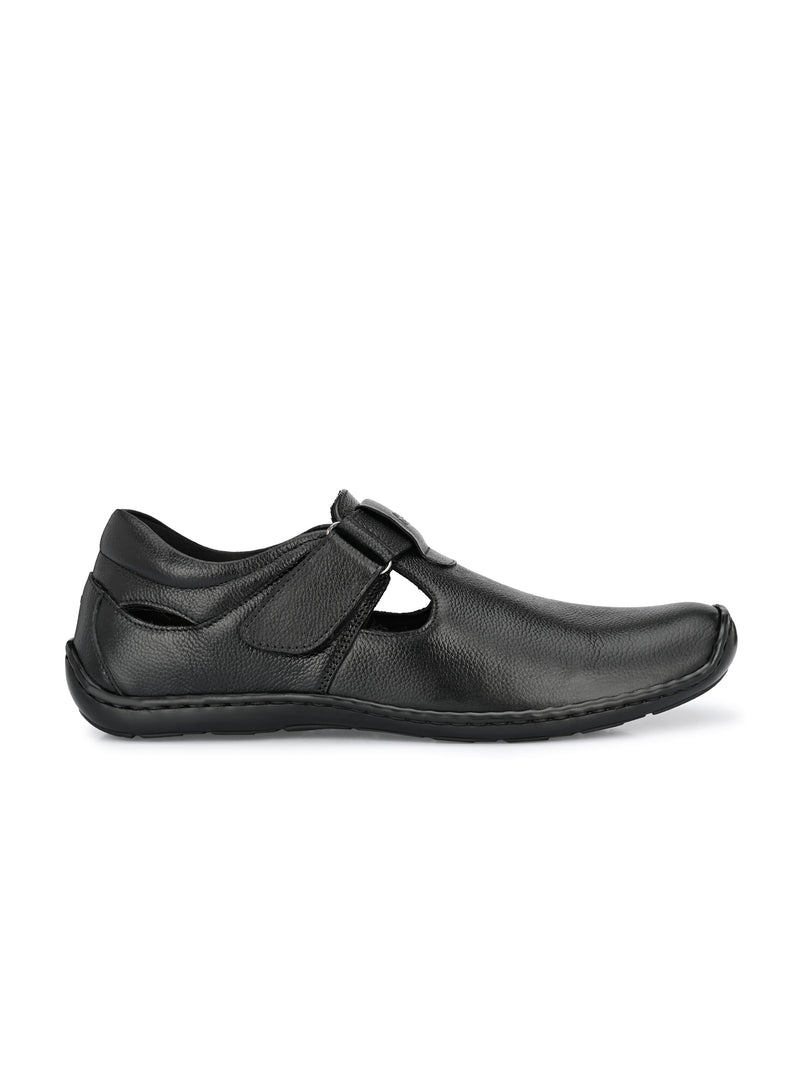 Brunel Leather Velcro Roman Sandals HT