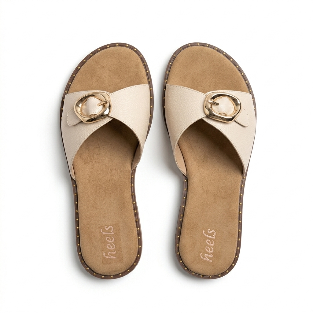 Sarah Comfort Buckled Summer Sliders