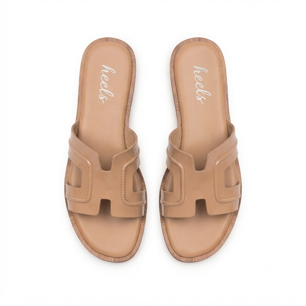 Nysa Cushioned Mid Heel Sliders