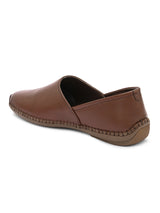 Nathan Ethnic Leather Slip-Ons - The Heels India