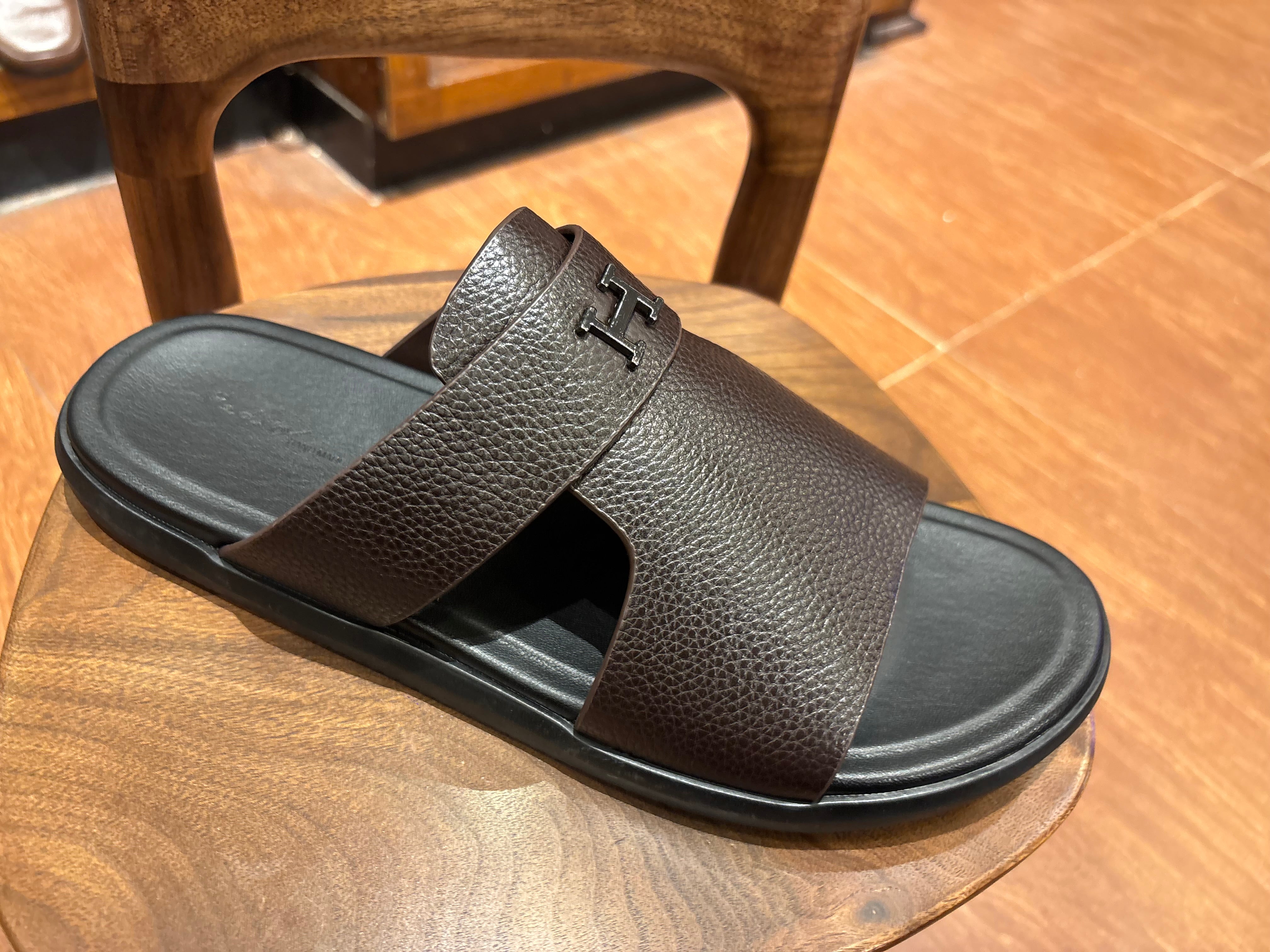 Edward Premium Leather Sliders