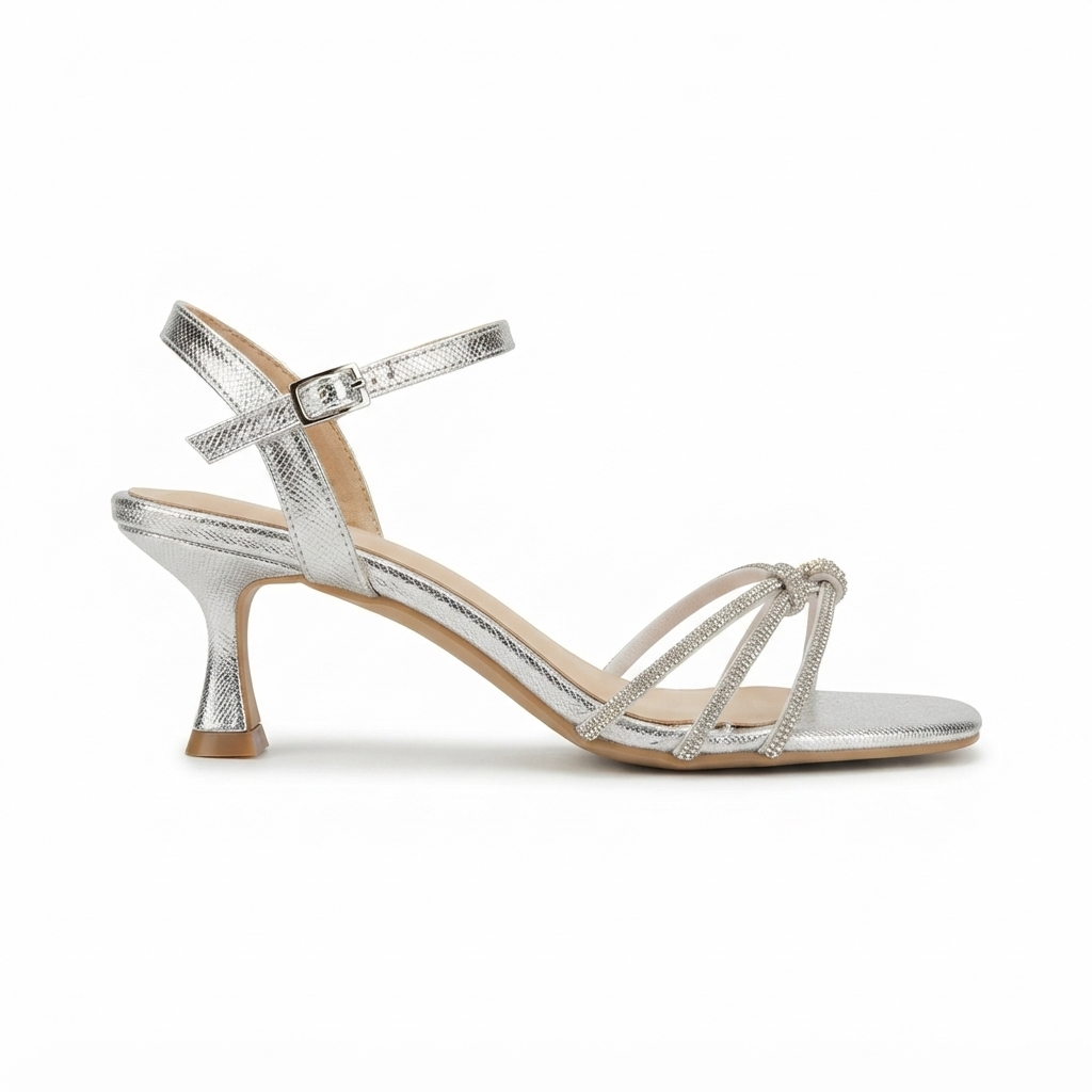 Zara 2.0 Bling Strappy Kitten Heels