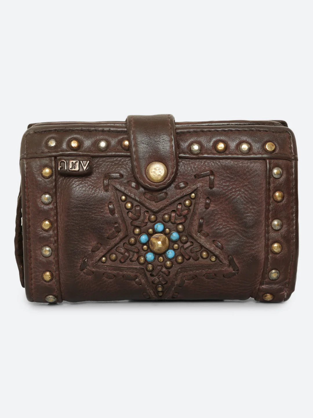 Lucida : Leather Star Studded Small Wallet