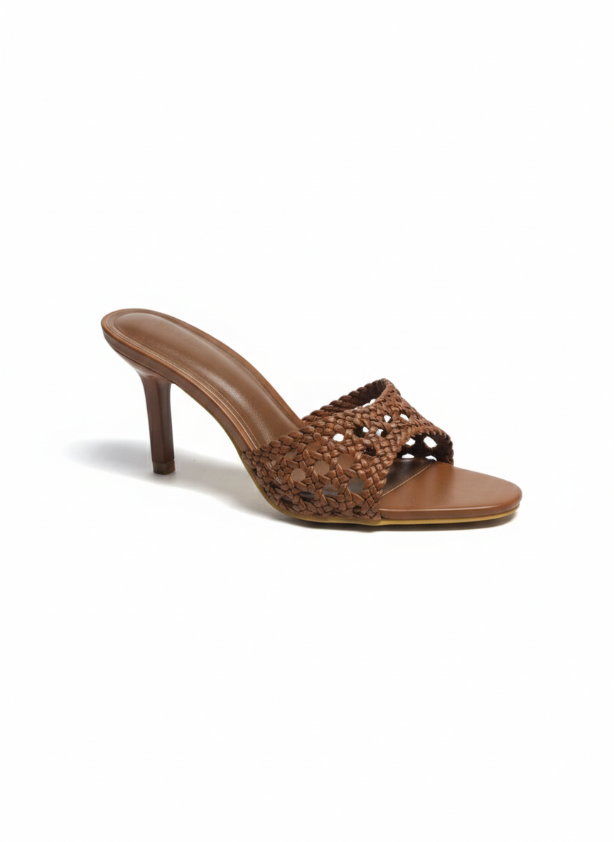 Kim Mesh Slip On Kitten Heels - The Heels India