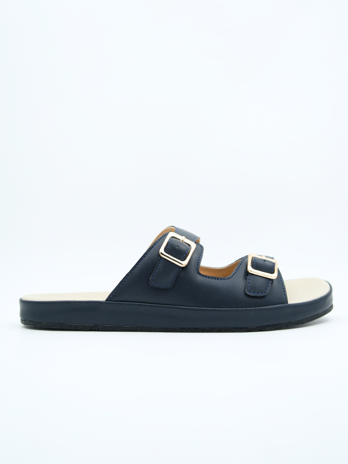 Brittany Cushioned Double Strap Sliders