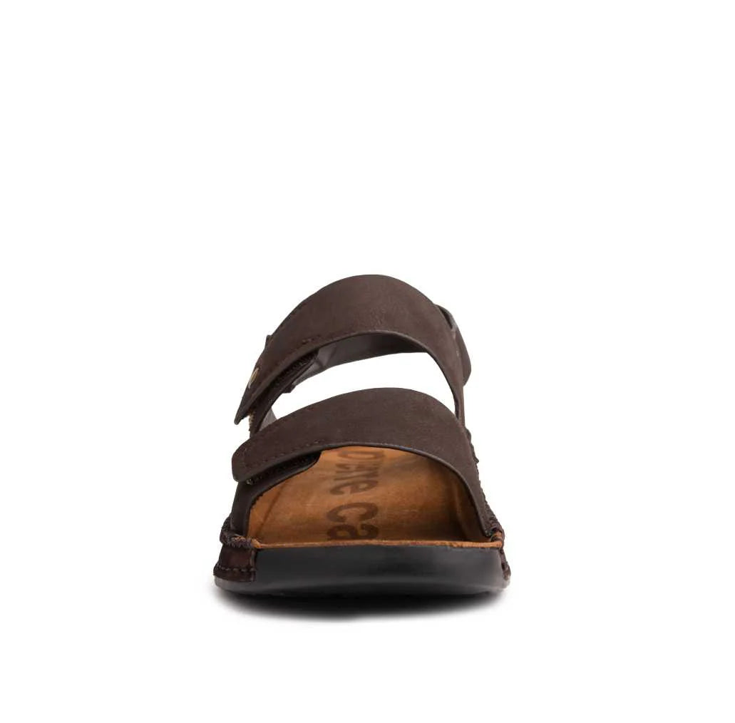 Double Strap Nubuck Leather Sandals