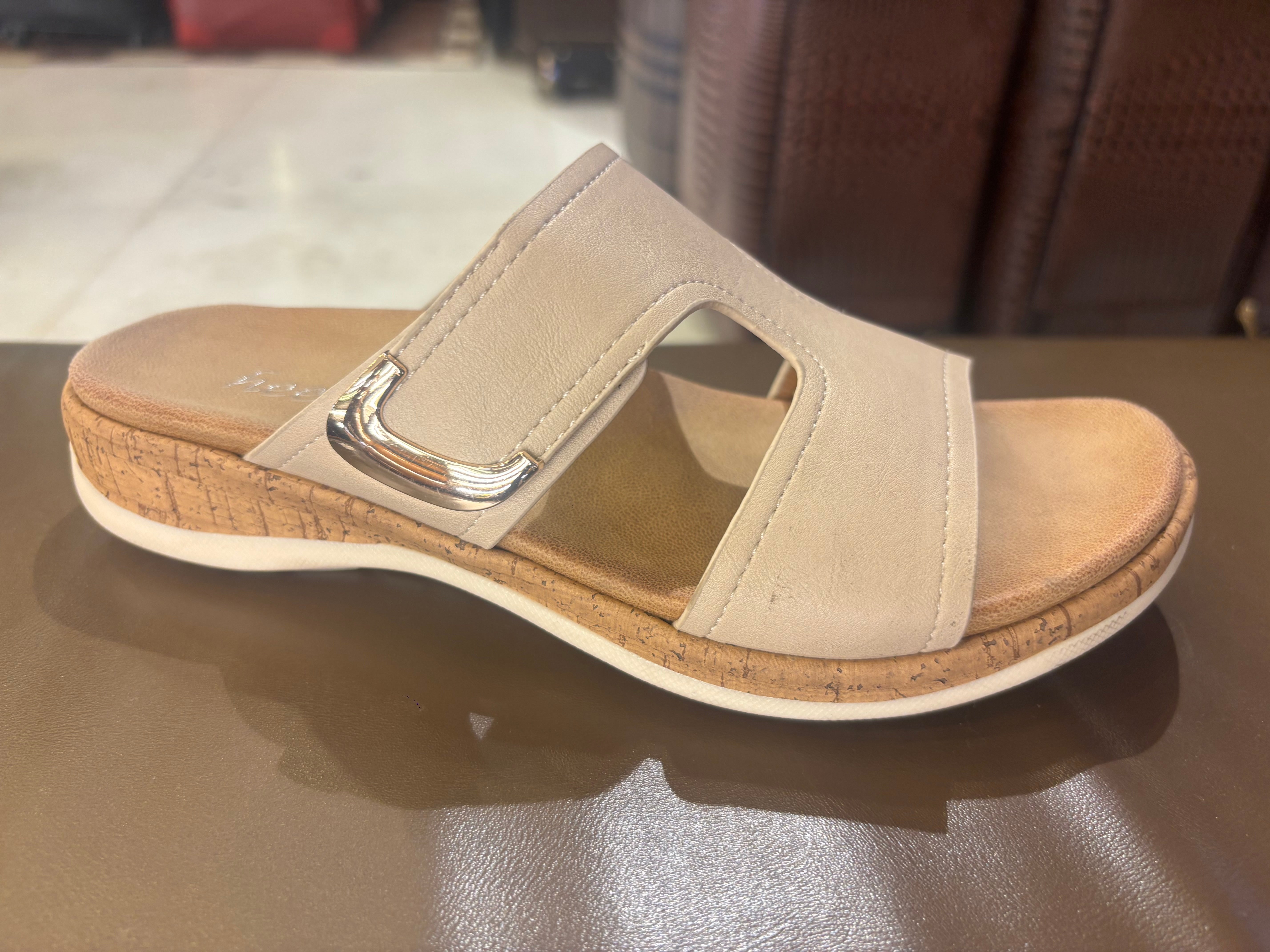 Belinda Comfort Slippers – Cushioned Velcro Strap - The Heels India