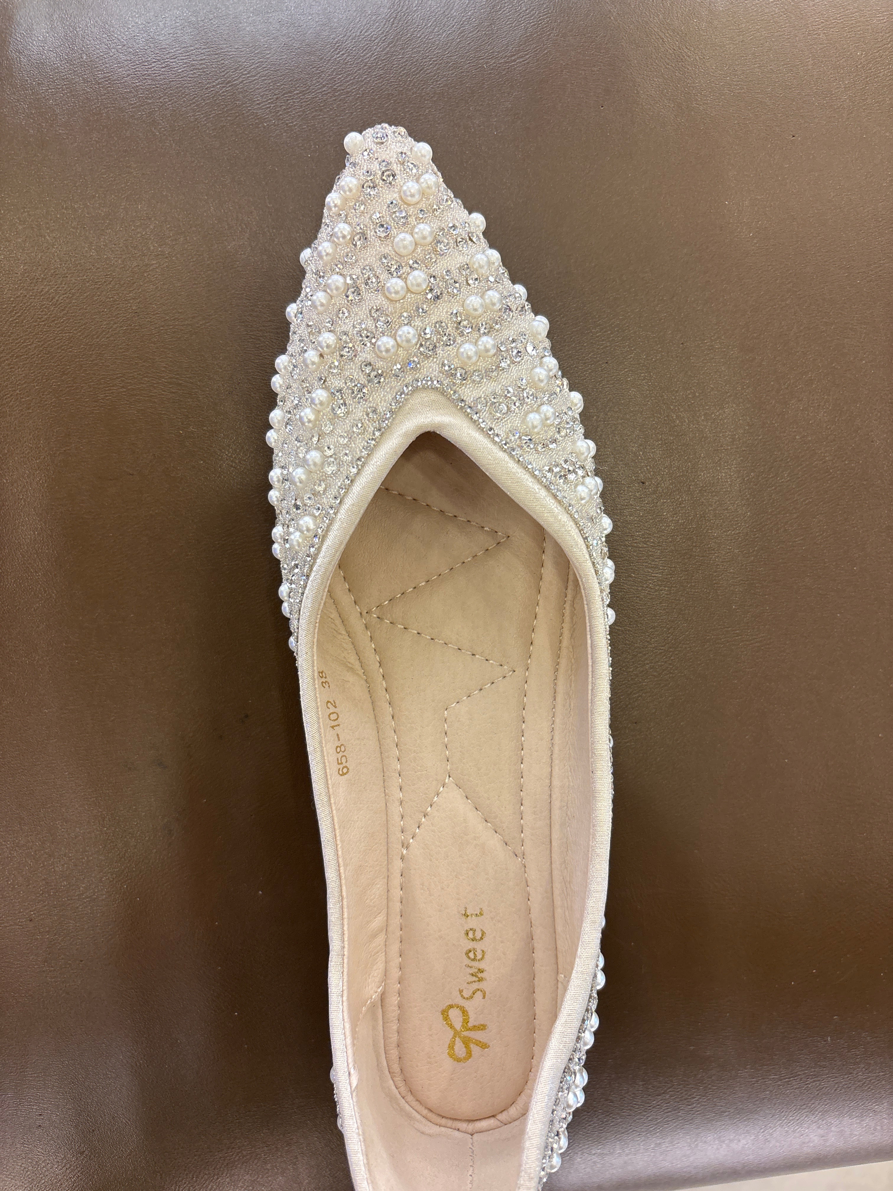 Sandvika Embellished Bling Ballerinas
