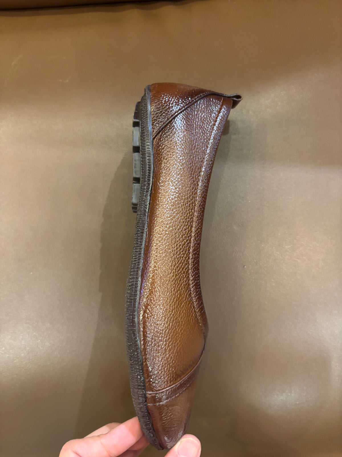 Kyra Leather Stitch Classic Flat Ballerinas