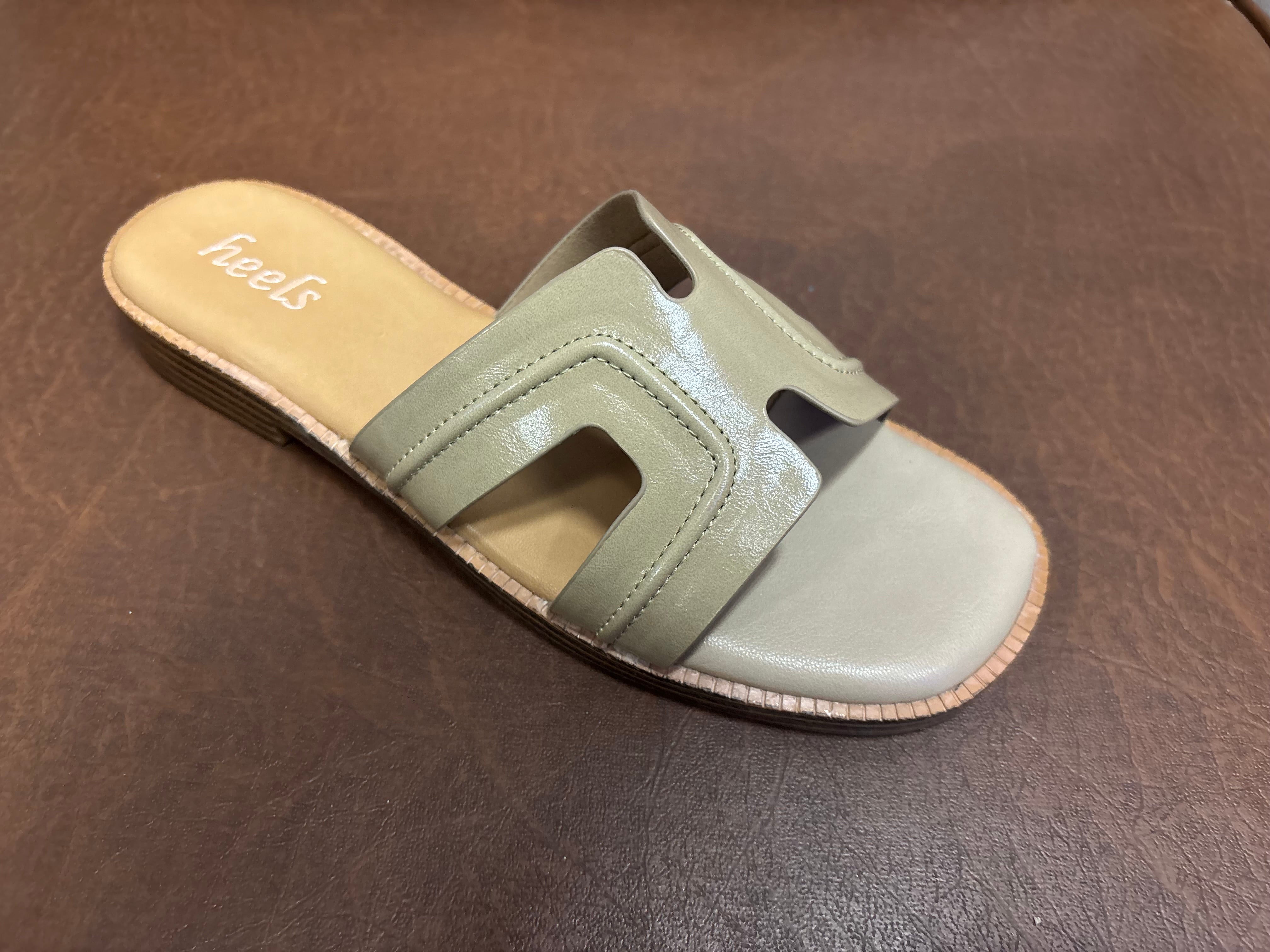 Nysa Cushioned Mid Heel Sliders