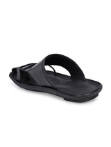 Bravur Black Leather Sliders HT