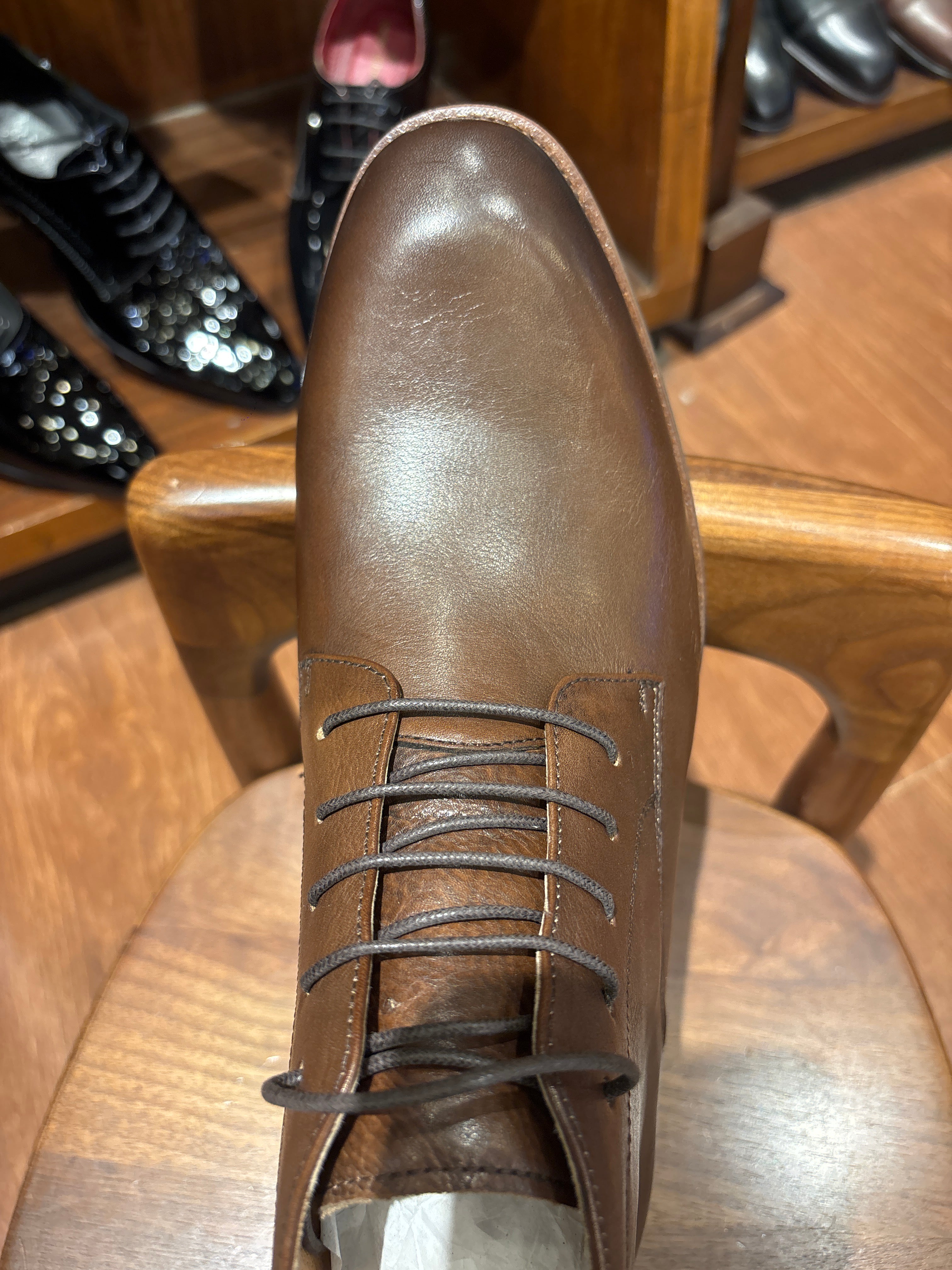 Torino Premium Leather Lace Boots - The Heels India
