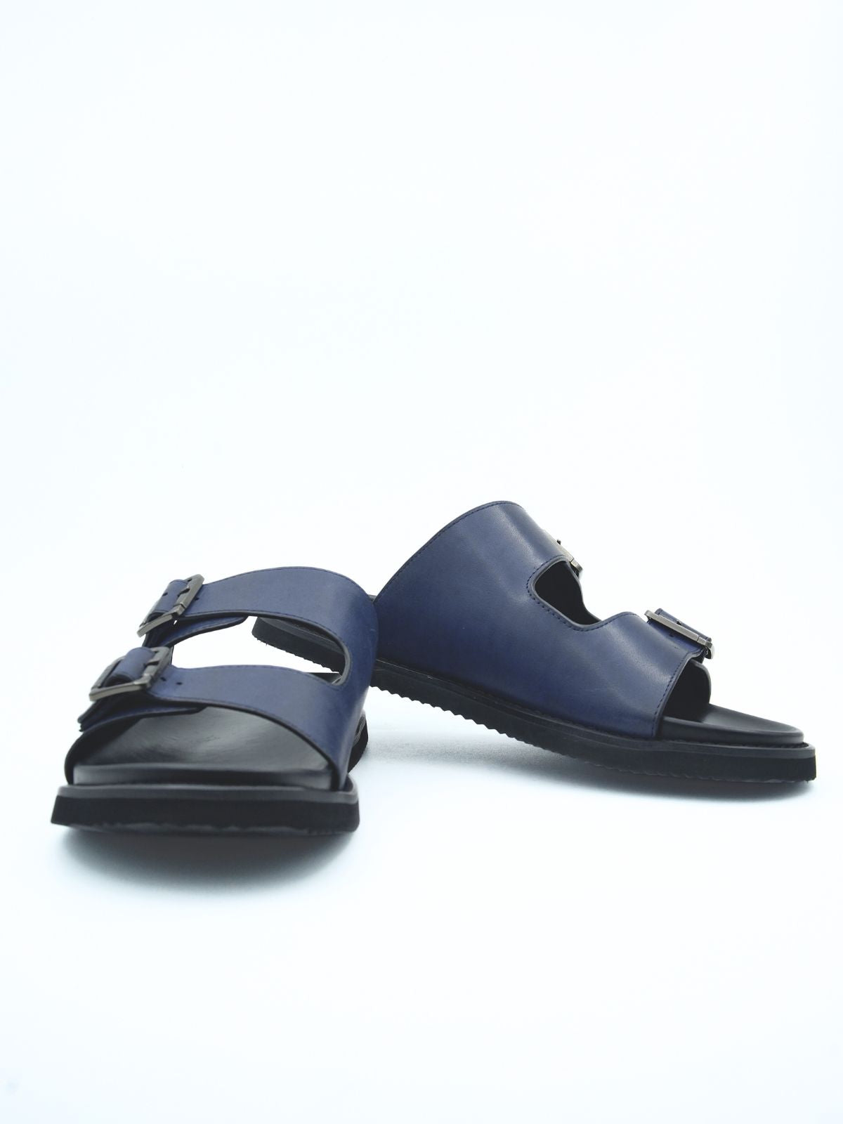 Kai Leather Double Strap Sliders