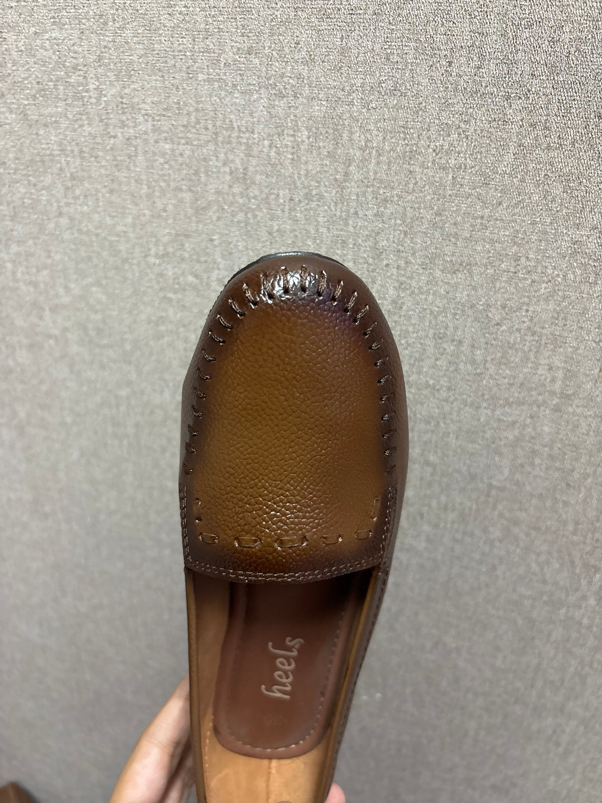 Lizzy 3.0 Leather Classic Ballerinas in Rust - The Heels India