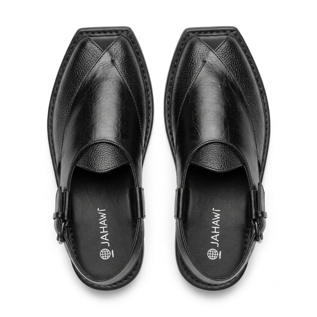 Cesar Leather Ethnic T Cut Peshawari Sandals