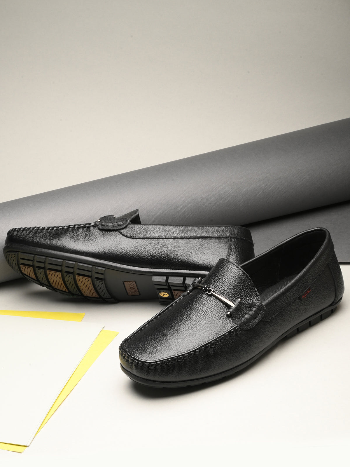 James Cushioned Leather Loafers - The Heels India