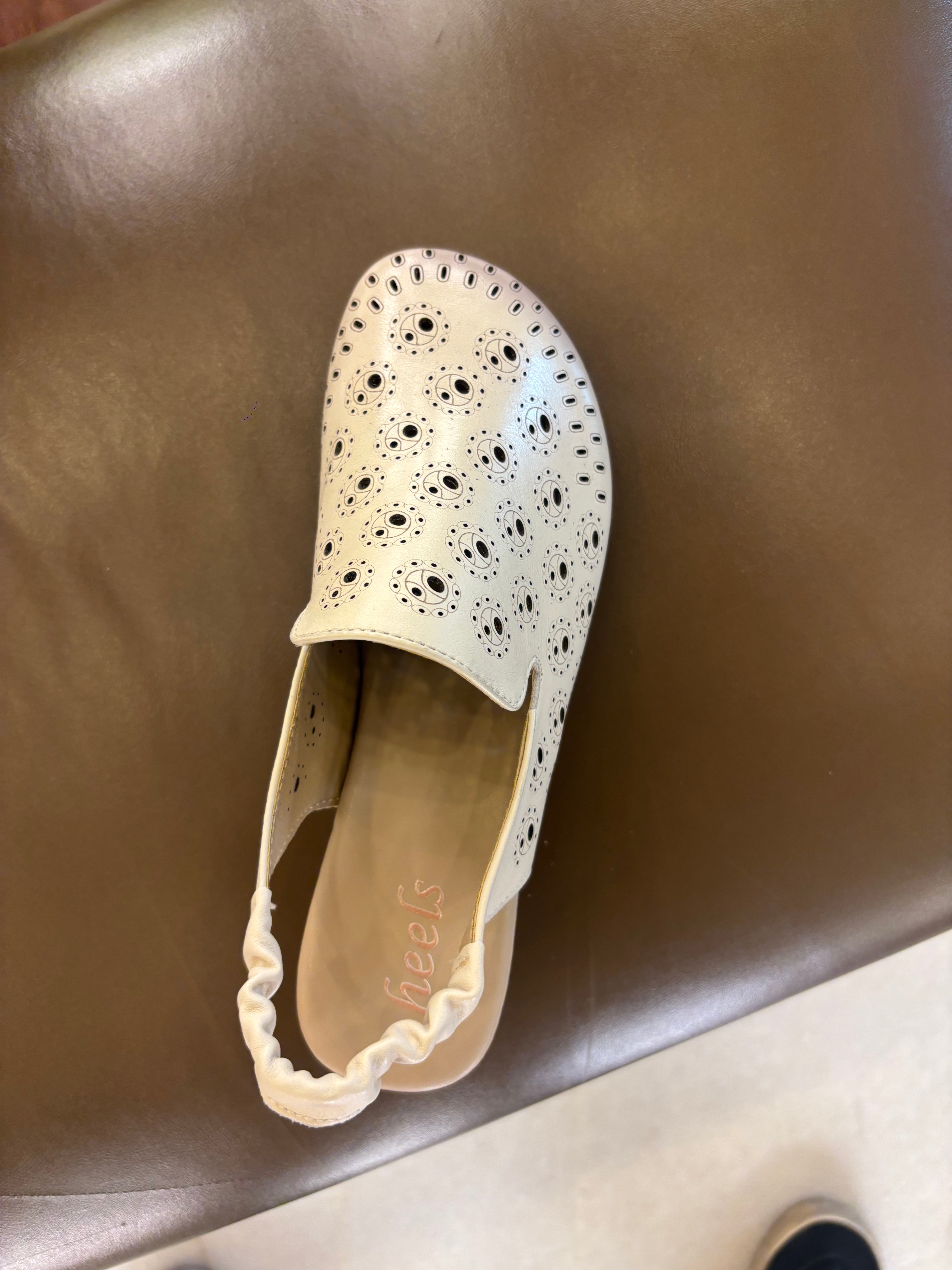 Sakina 2.0 Premium Leather Perforated Slingback Summer Sandals