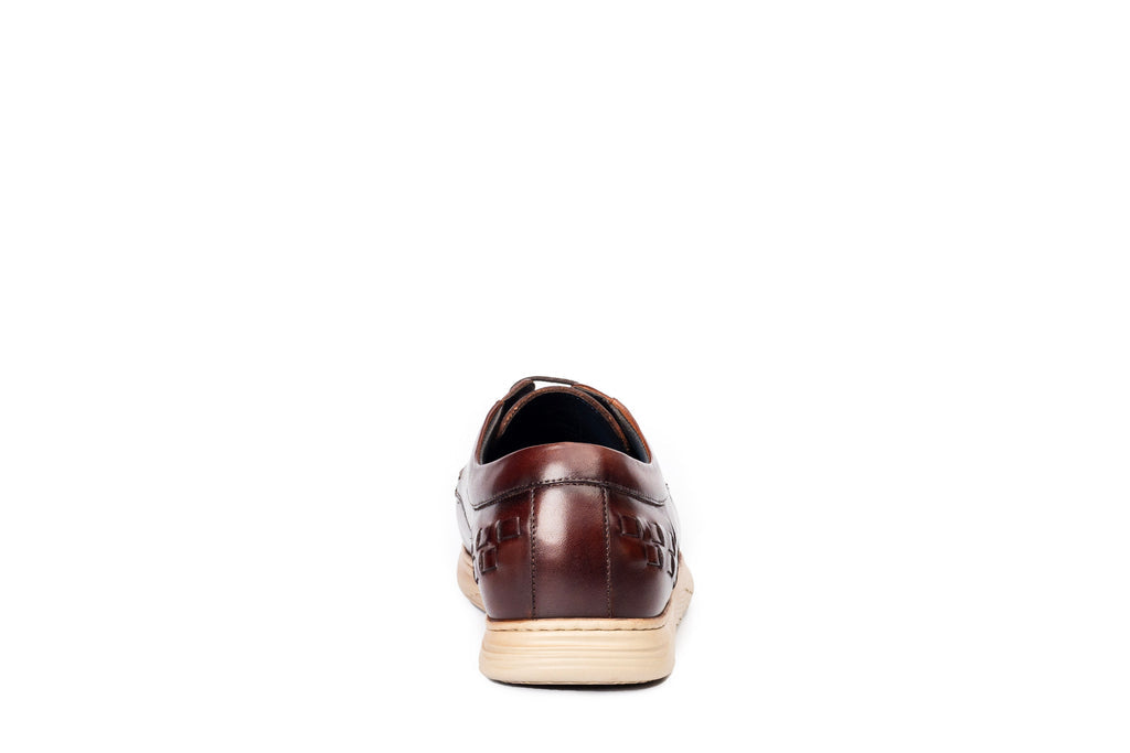 Marina Leather Weaved Lace Derby Shoes