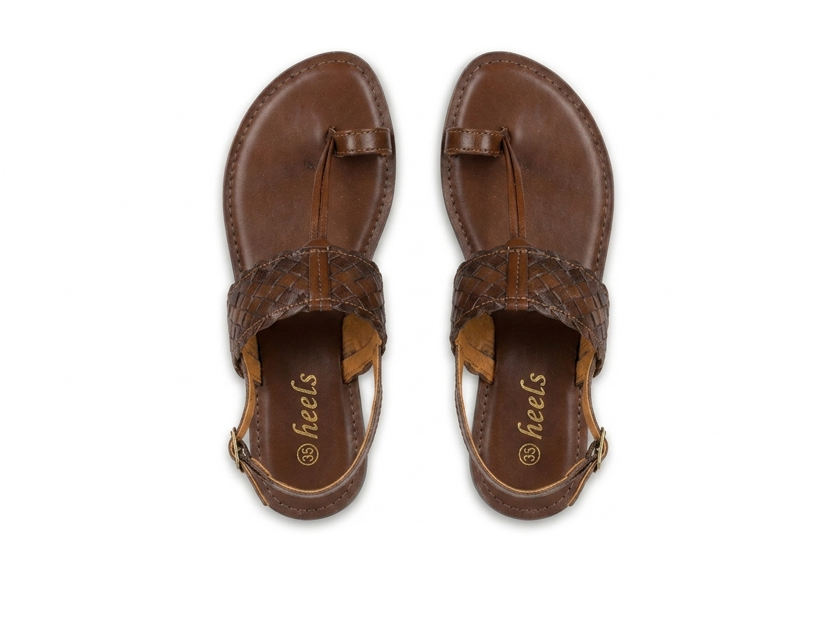 Venezia Woven Leather Flat Sandals